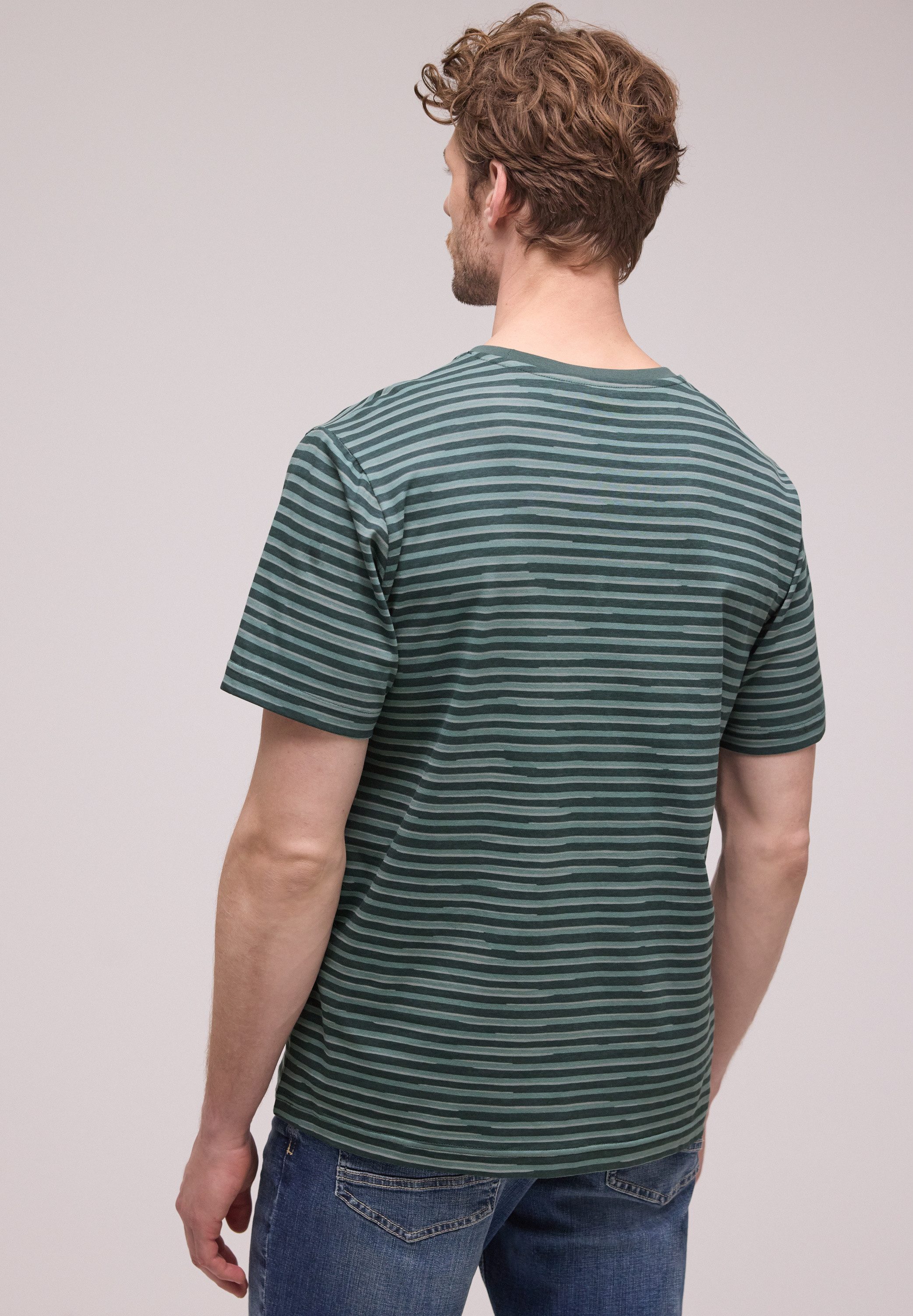 STREET ONE MEN T-Shirt aus reiner Baumwolle günstig online kaufen