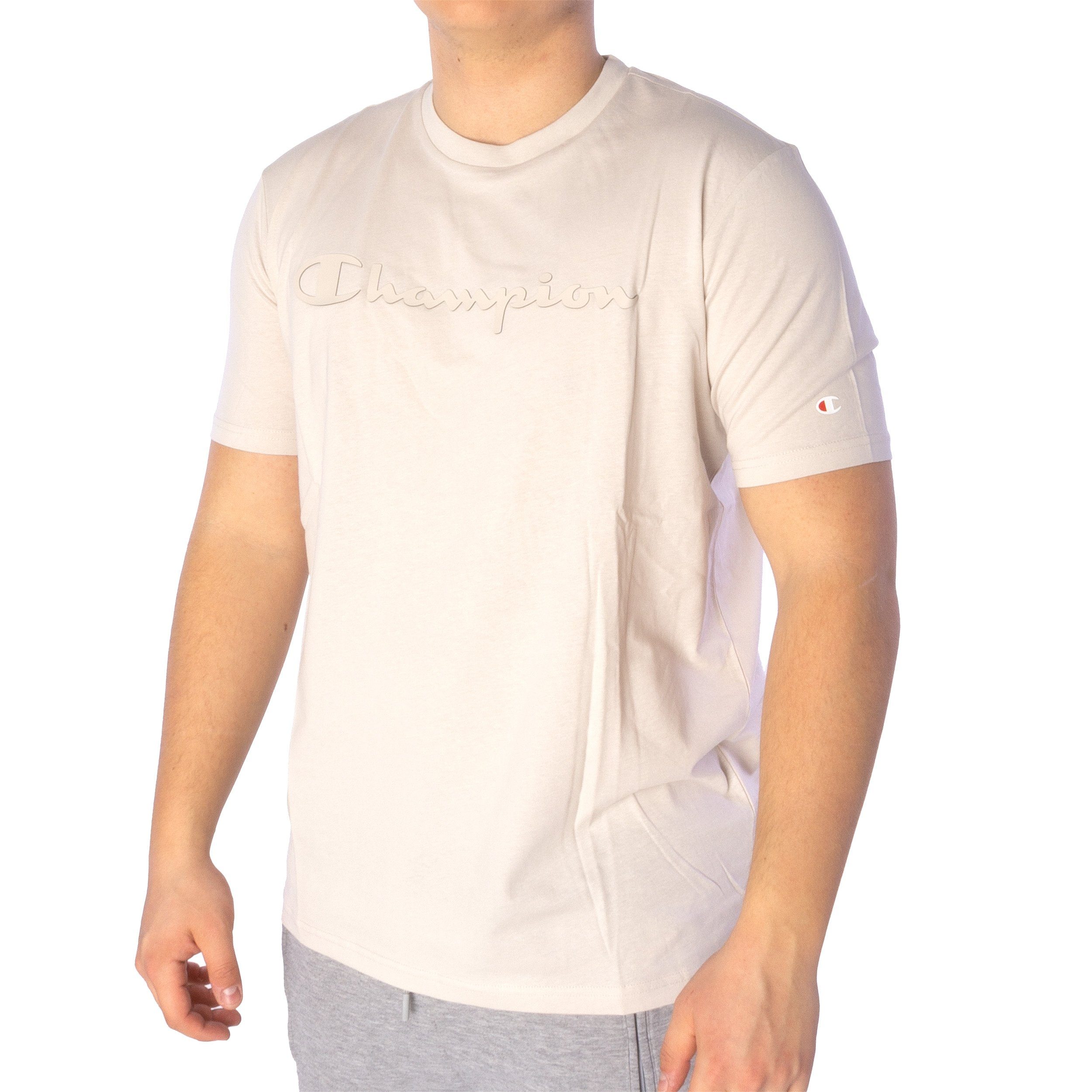 Champion T-Shirt T-Shirt Champion 217146 (1 Stück, 1-tlg) beige