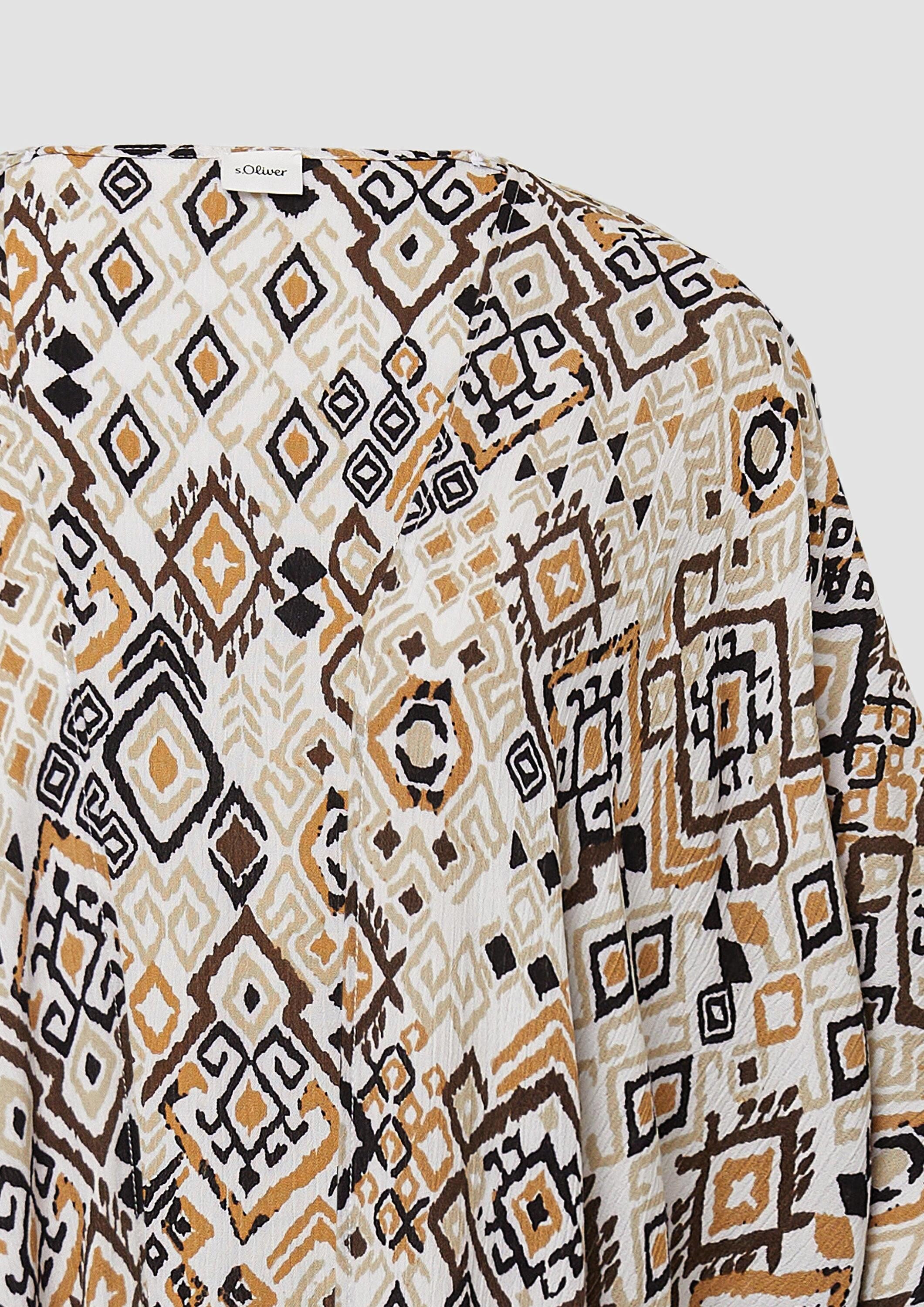 s.Oliver Poncho Indoor-Poncho Poncho mit Artwork