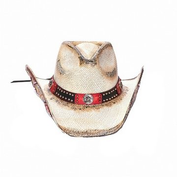 Westernlifestyle Strohhut Red Inspiration Cowboyhut Strohhut Westernhut Line Dance Western