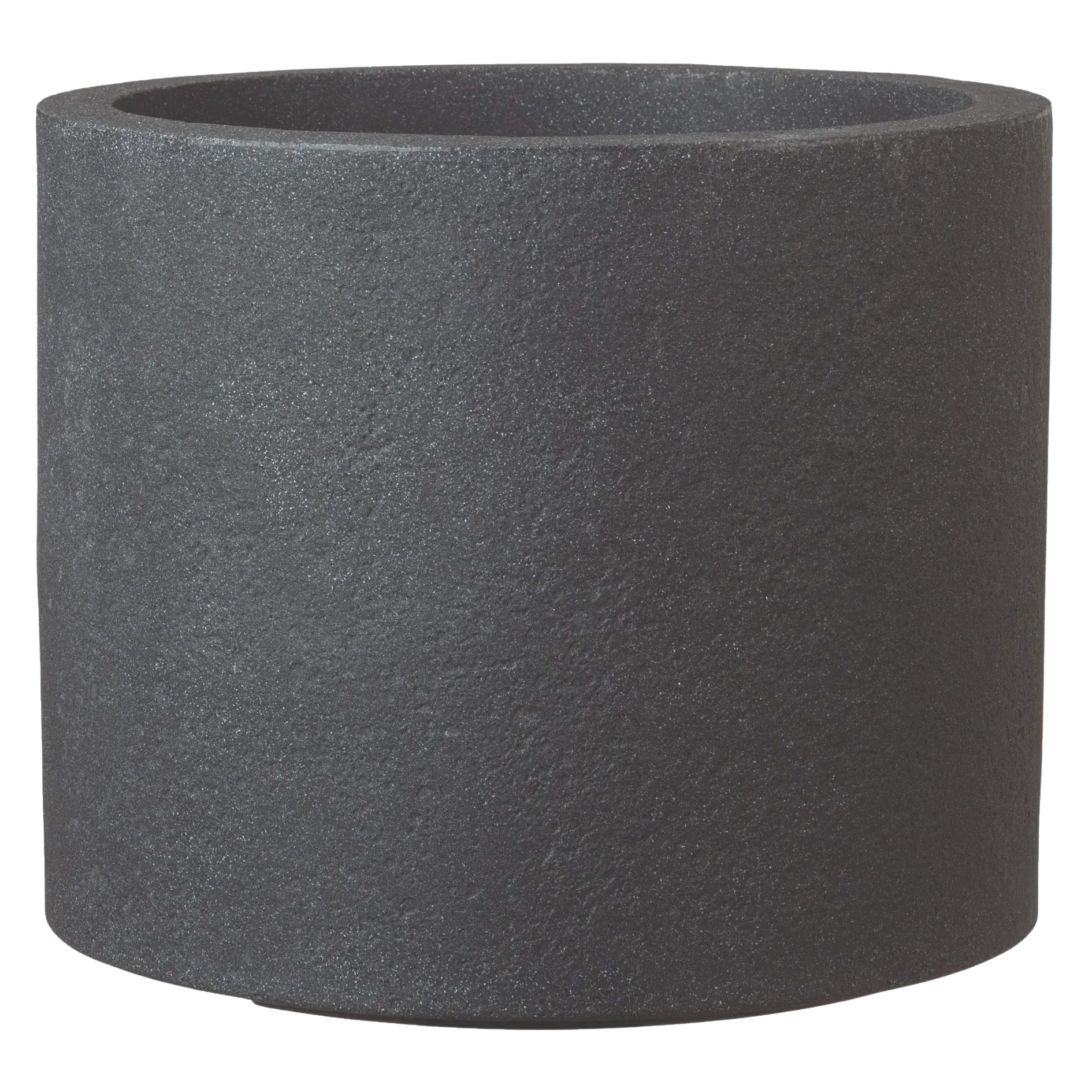 aplanta Blumentopf Pflanzkübel LUZERN Granit Schwarz, 29x25 cm