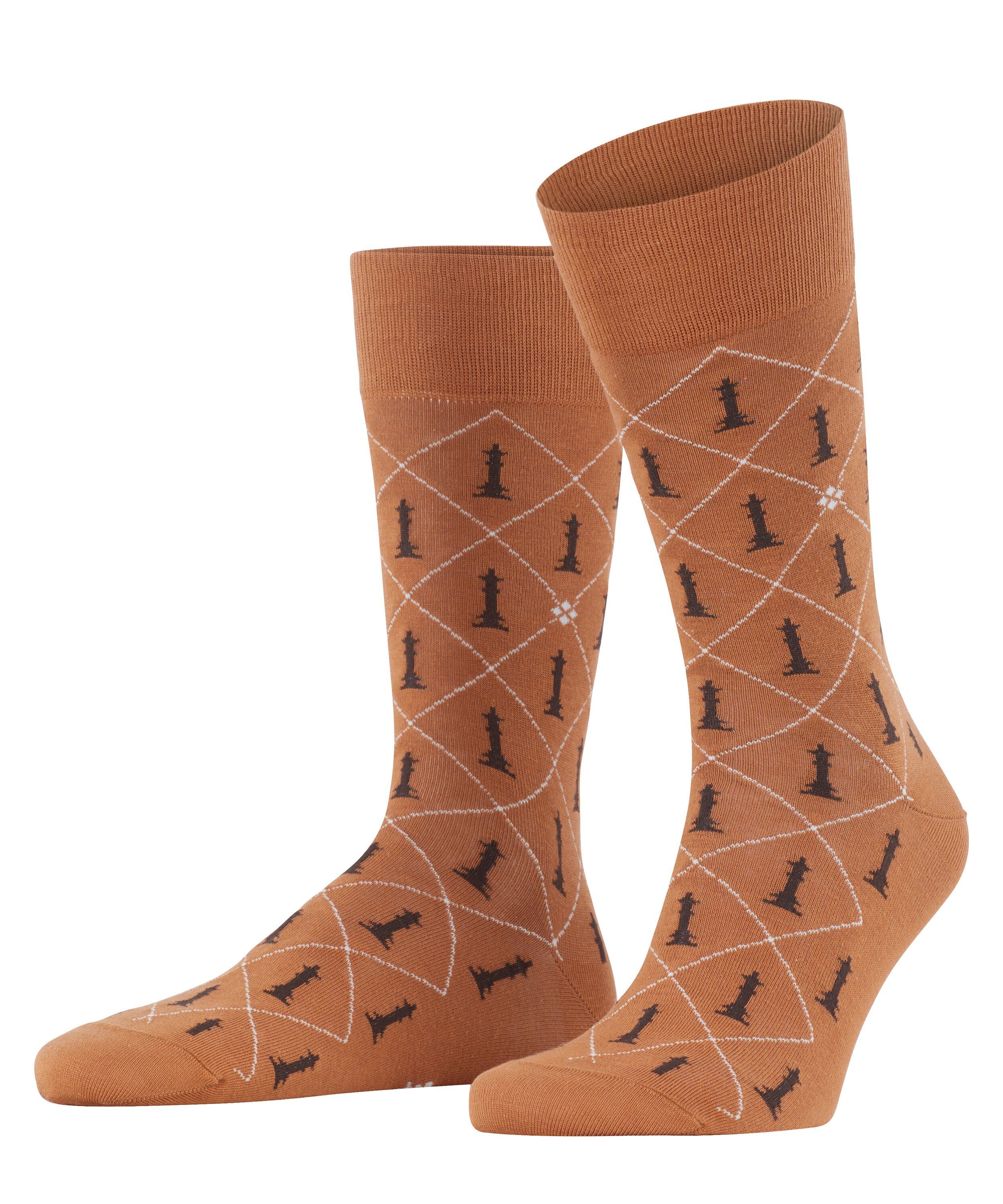 Burlington Socken Chess (1-Paar) cognac (5404)