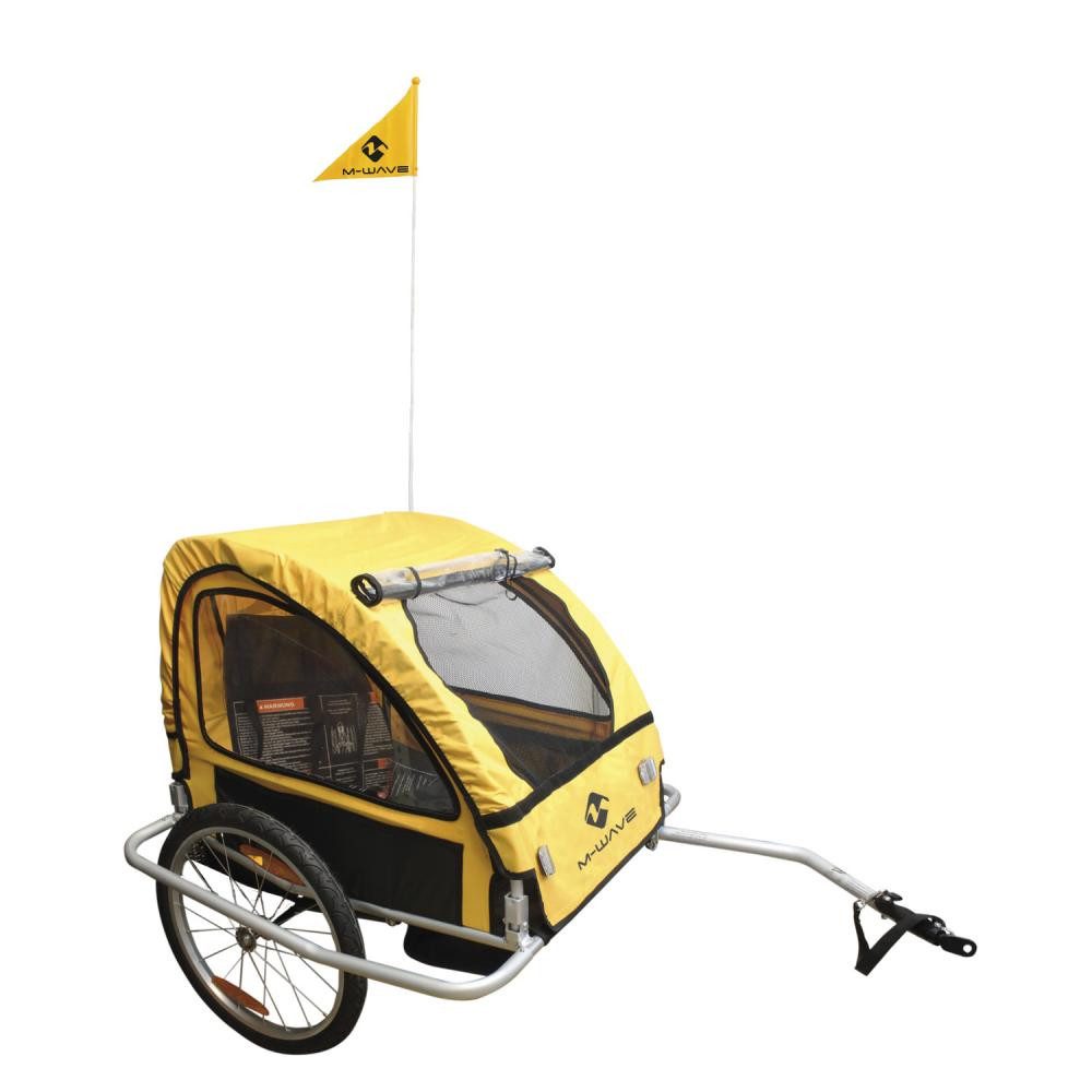 M-Wave Fahrradkinderanhänger M-WAVE Stalwart Kid Easy Light Kinder-/Gepäck-Fahrradanhänger