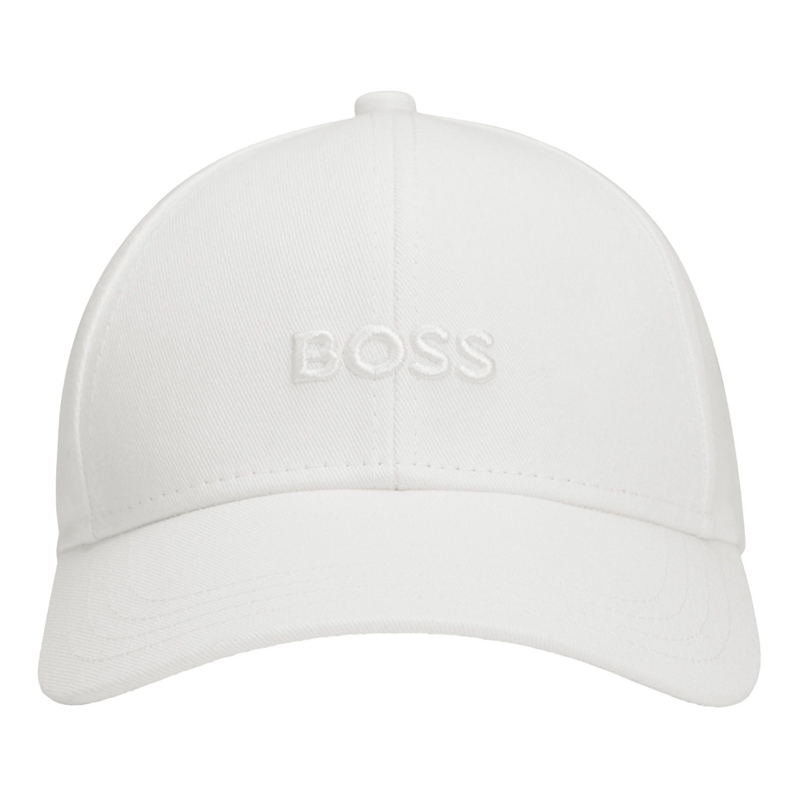 BOSS Baseball mit der Zed Front auf Boss-Logo weiß Cap gesticktem