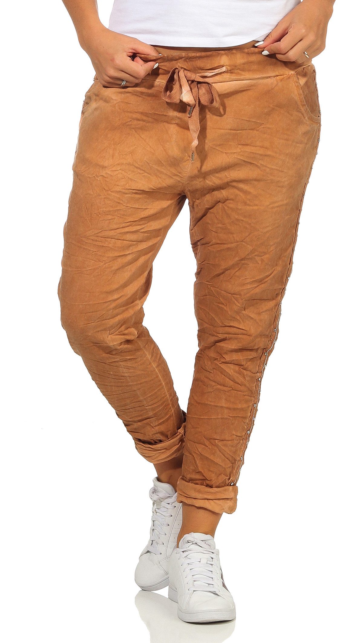 CLEO STYLE Jogger Pants Damen Jogginghose 560 Rost