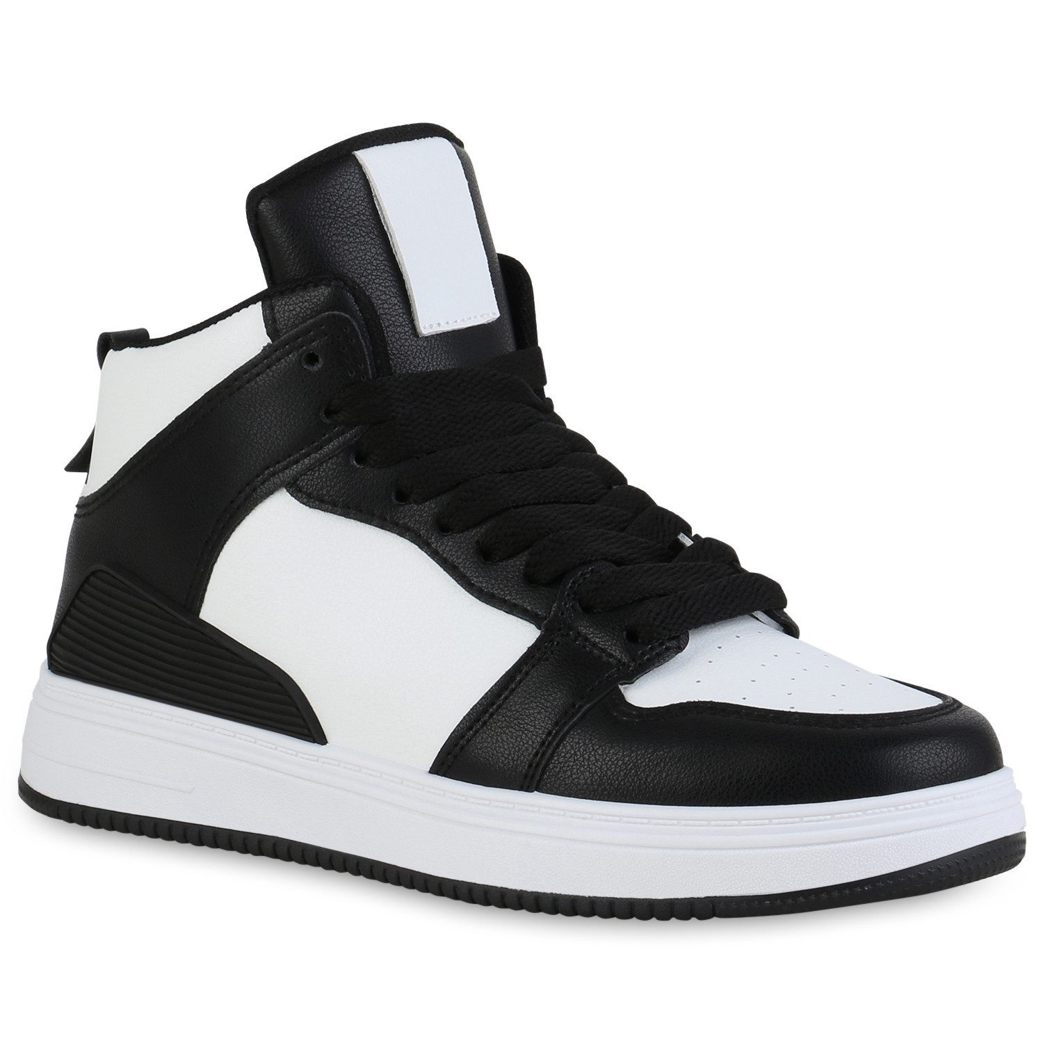 VAN HILL 840181 Sneaker Damen Sneaker High Schnürer Bequeme Profil-Sohle günstig online kaufen