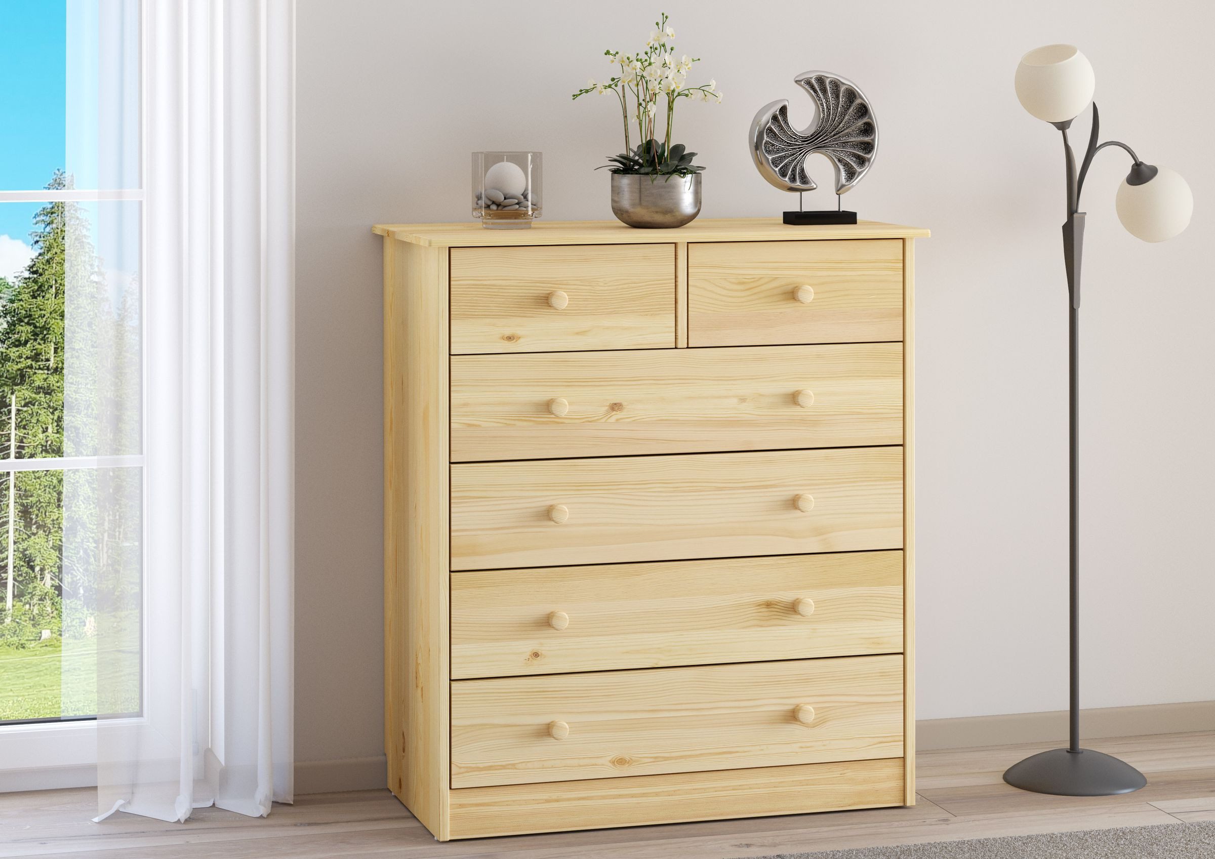 ERST-HOLZ Sideboard Kommode Sideboard Anrichte Kiefer günstig online kaufen