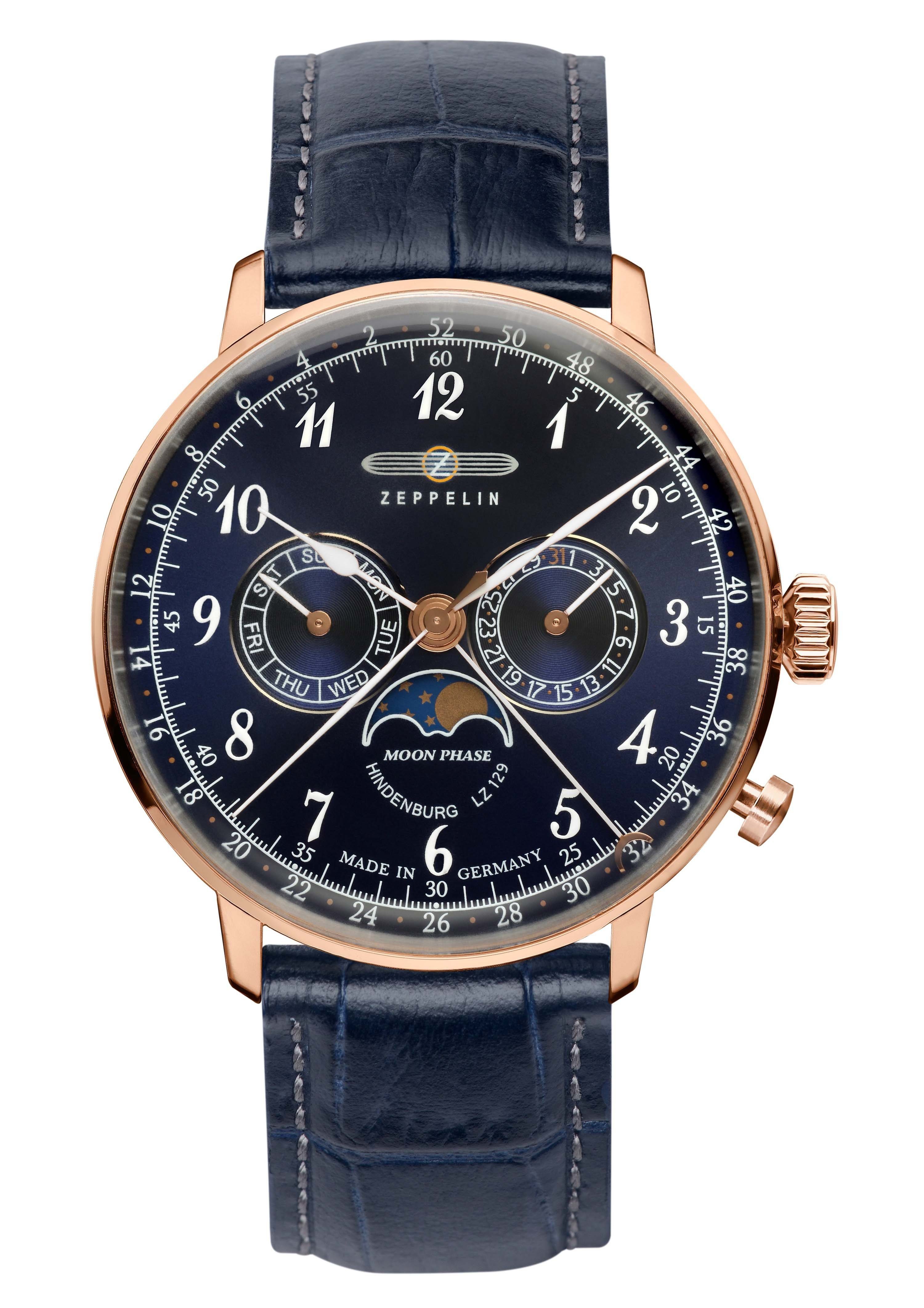 Multifunktionsuhr LZ 129 Hindenburg Moonphase 7038-3