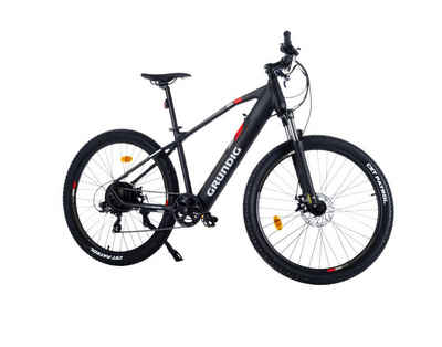 Grundig E-Bike 27,5", 7 Gang Shimano 7s RDTY21 Schaltwerk, Hinterradnabenmotor, (1 tlg), Mountainbike Elektrofahrrad