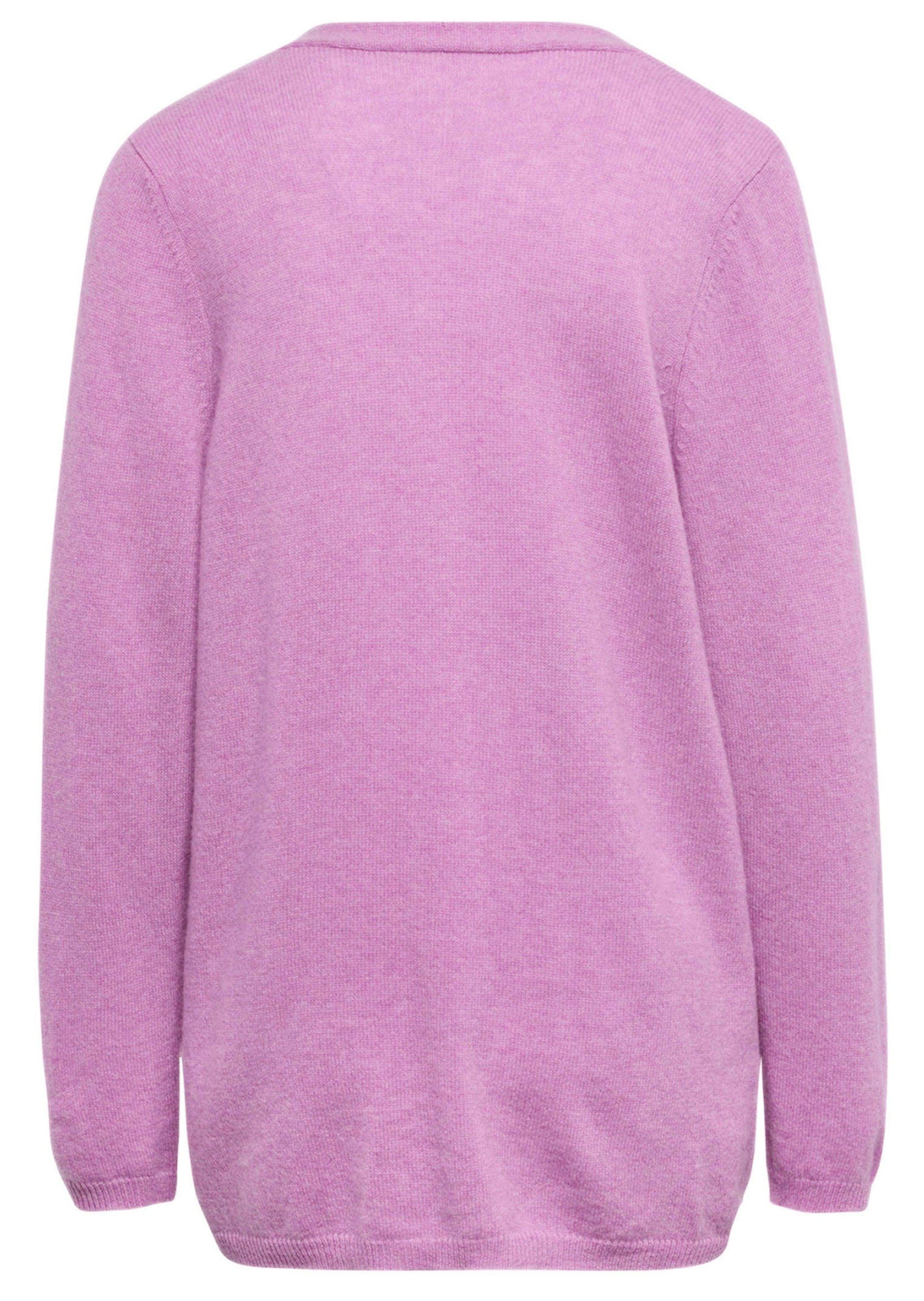 GOLDNER Kaschmirpullover Kurzgröße: Cardigan in langer offener Form Elegante Longjacke aus 100% Kaschmir für kühle Tage