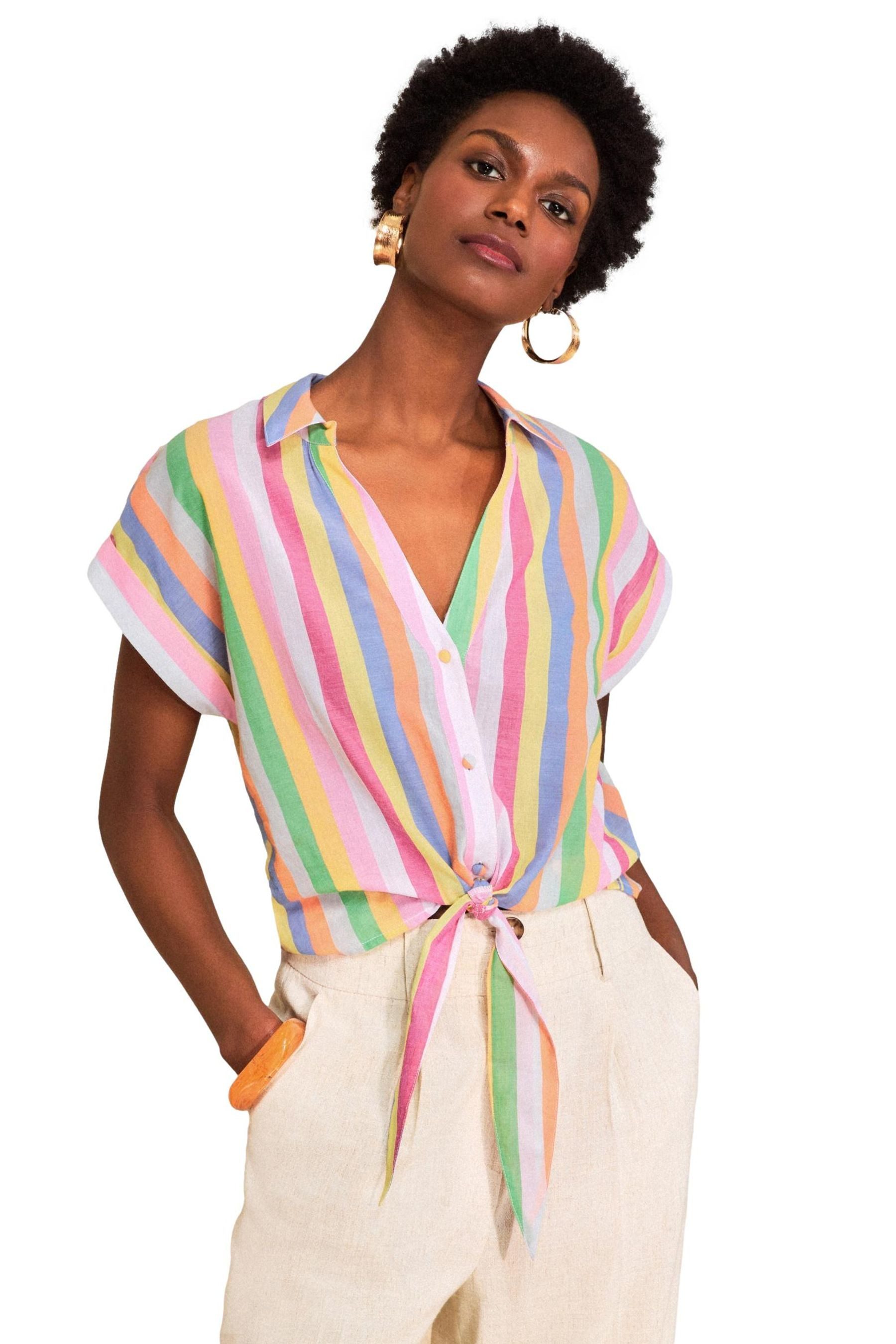 Hemdbluse Love & Roses Button-down-Hemd mit Krempelärmeln