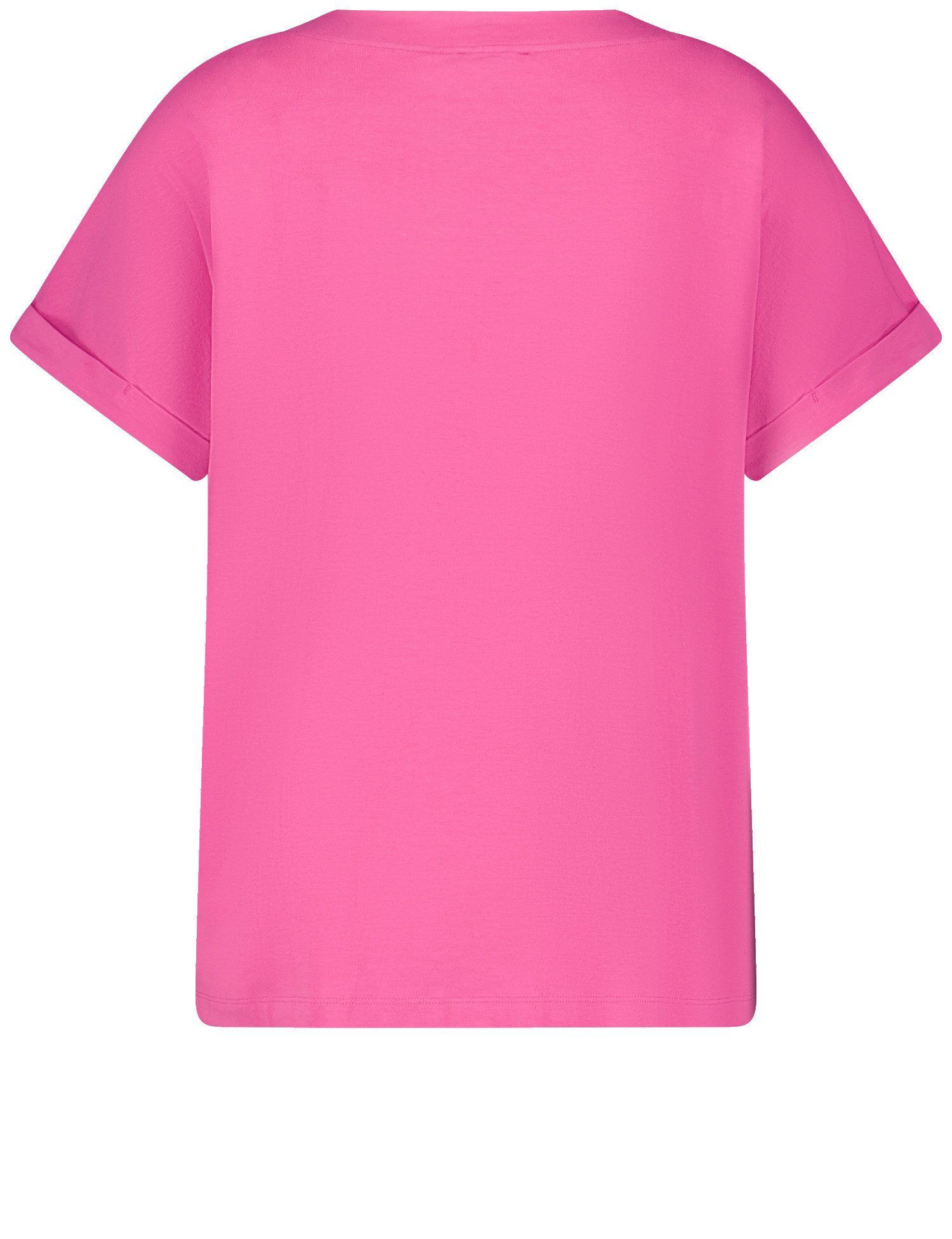 Samoon Shirtbluse T-Shirt mit appliziertem Wording günstig online kaufen