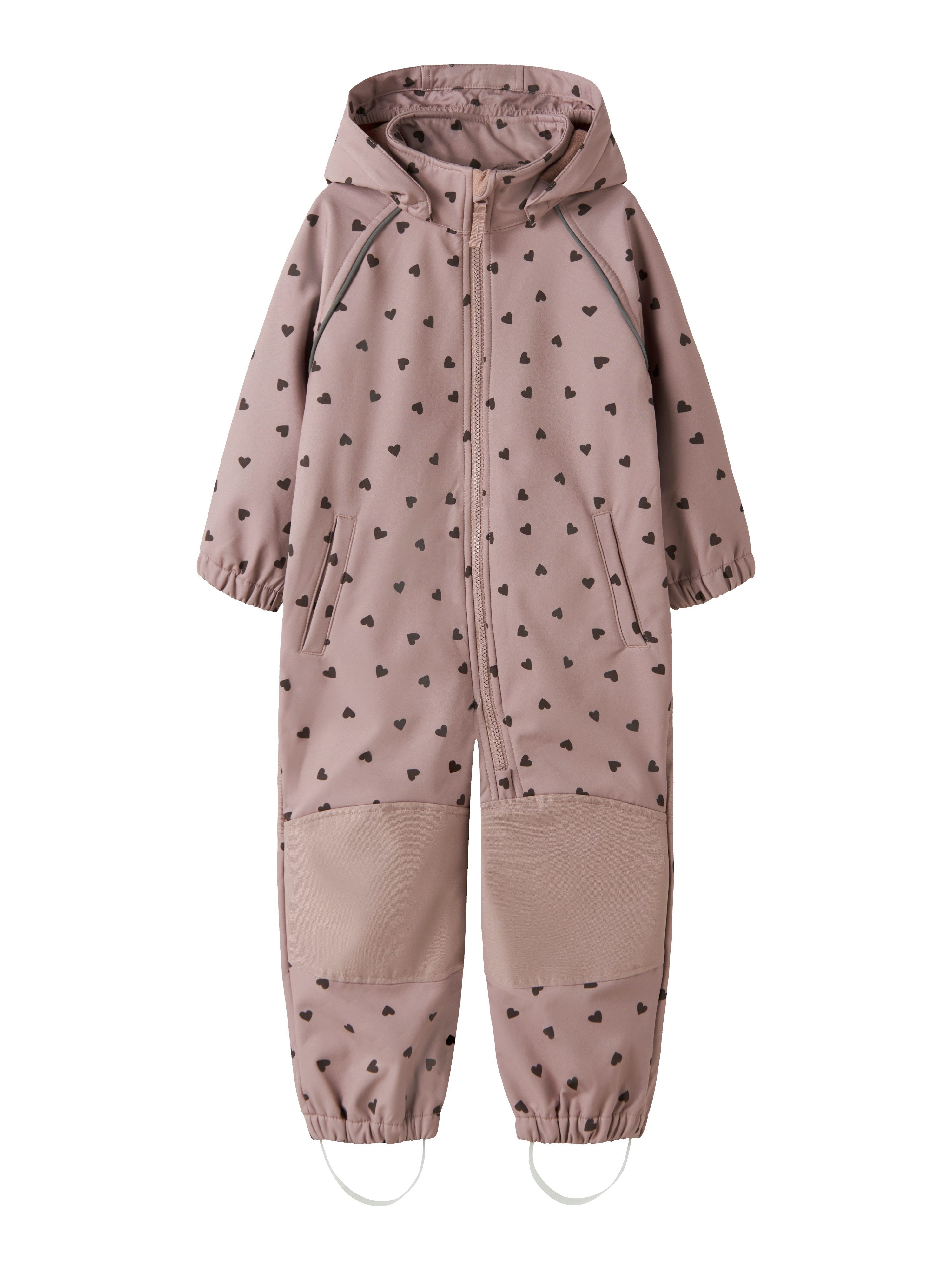 Name It Softshelloverall NMFALFA08 SOFTSHELL SUIT AOP 1FO NOOS mit verstellbarer und abnehmbarer Fußschlaufe