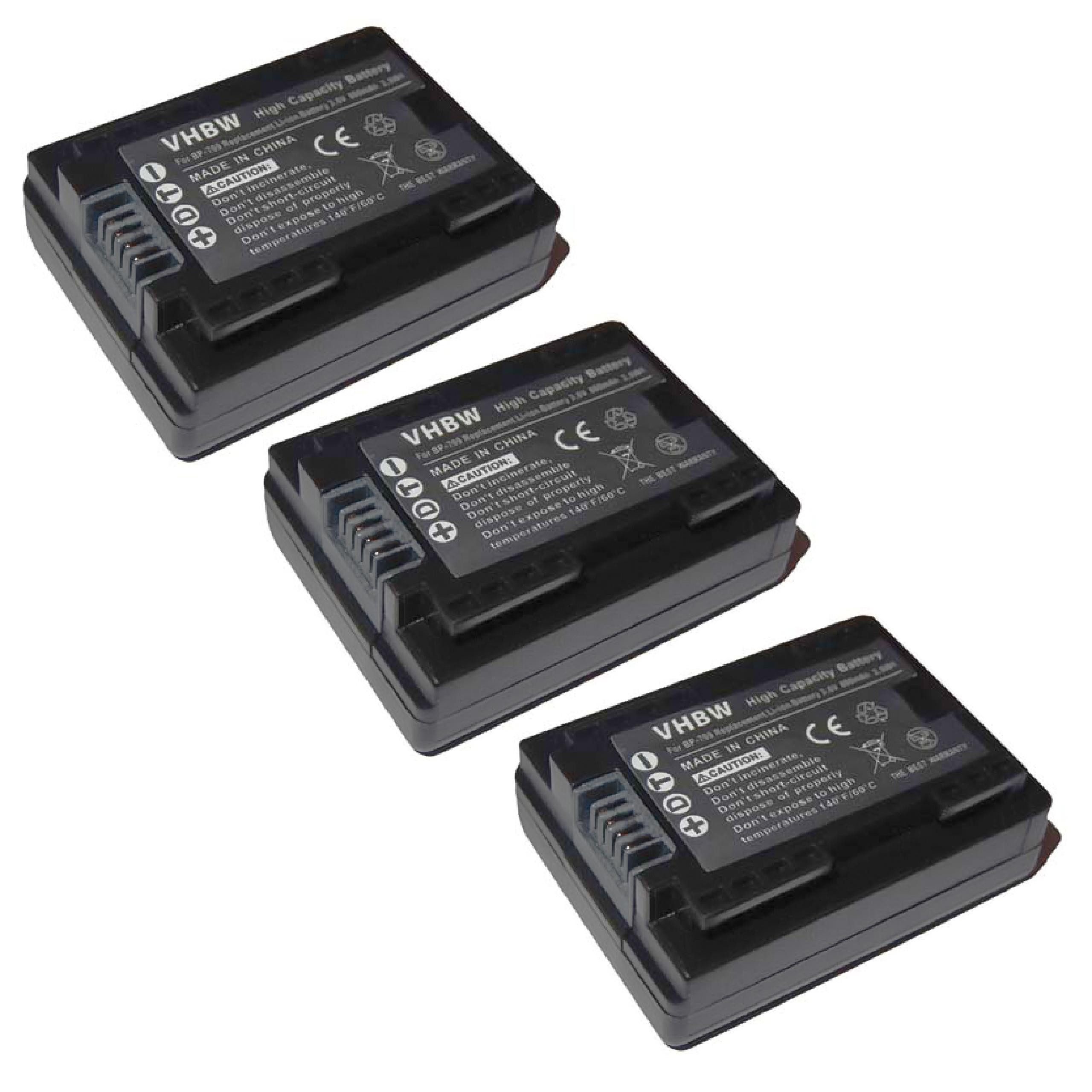 vhbw passend für Canon Legria HF R38, HF R47, HF R56, HF R48, HF R46, HF Kamera-Akku 800 mAh