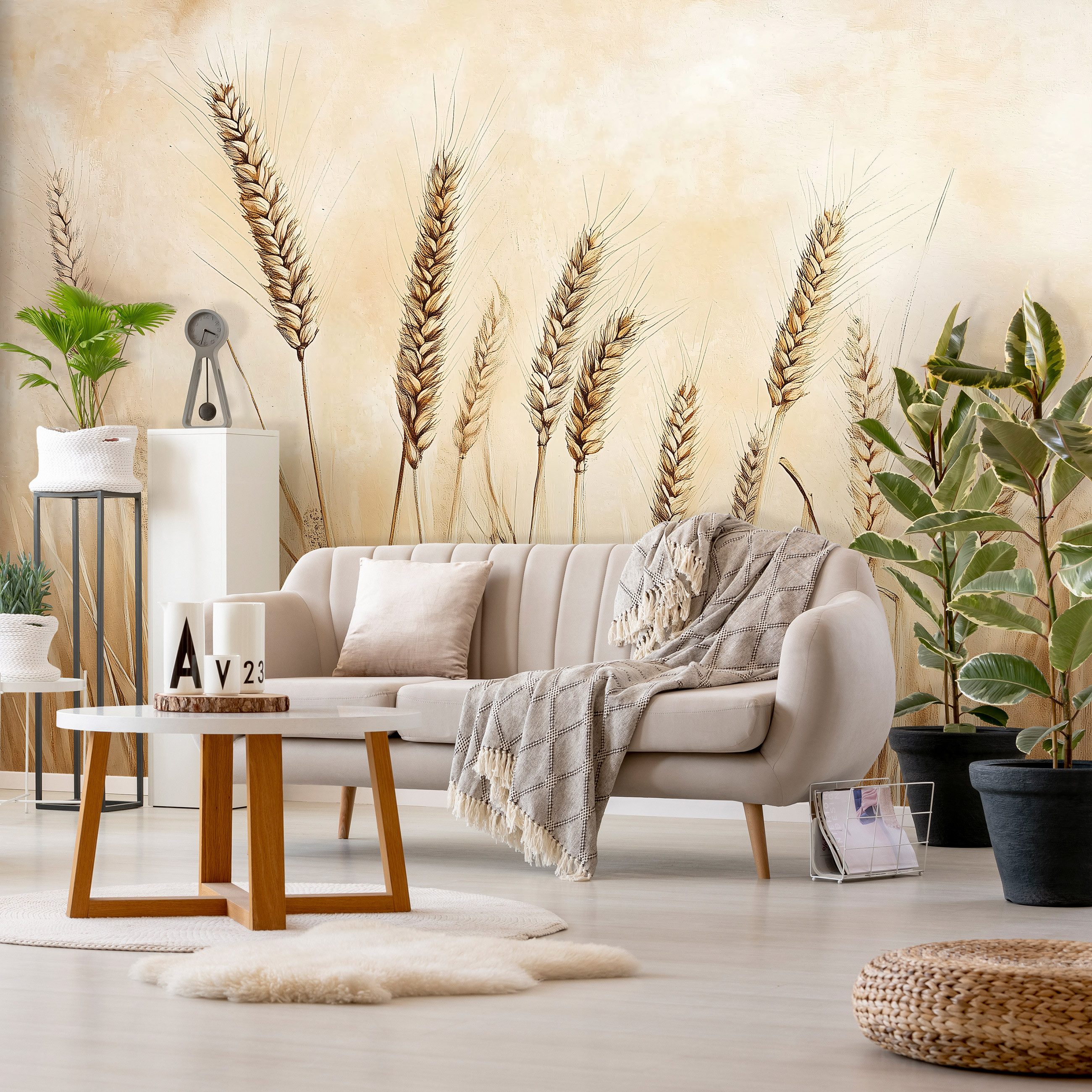 Wallarena Fototapete Gerste Natur Wiese Vlies günstig online kaufen