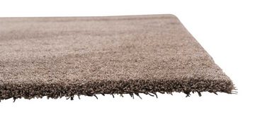 Teppich TOUCH, Taupe, 80 x 150 cm, Polyester, Uni, Balta Rugs, rechteckig, Höhe: 20 mm