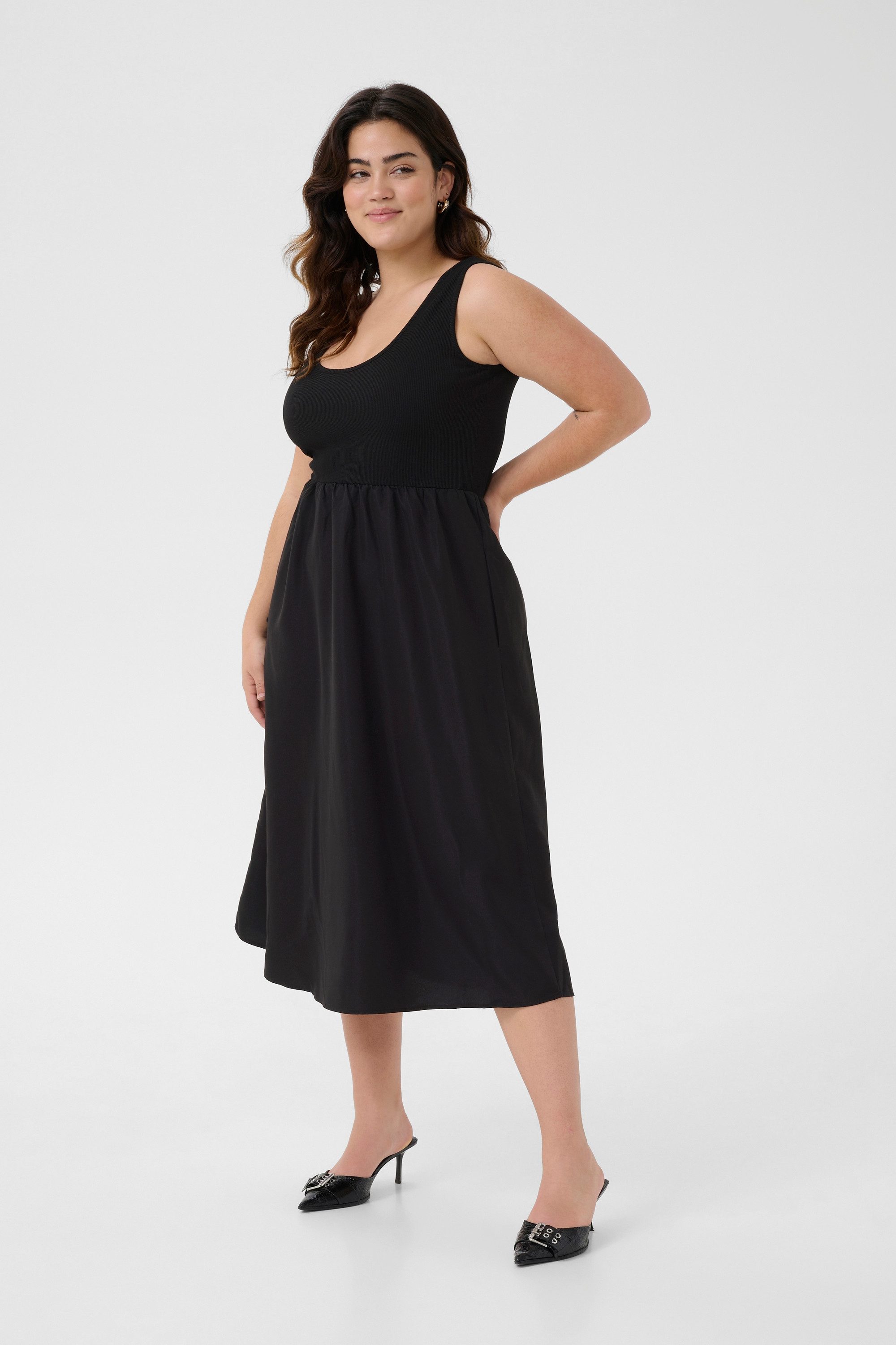 KAFFE Curve Strickkleid Kleid KCkristi Große Größen