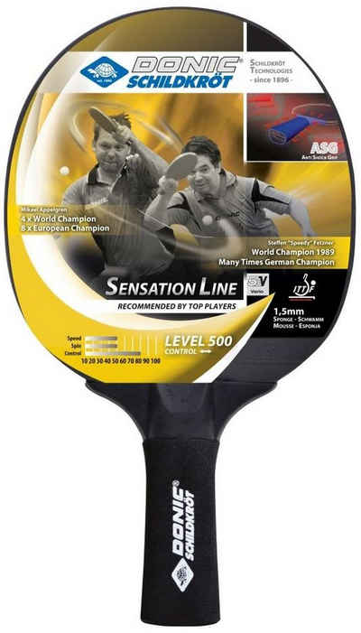 Donic-Schildkröt Tischtennisschläger Sensation Line 500, Tischtennis Schläger Racket Table Tennis Bat