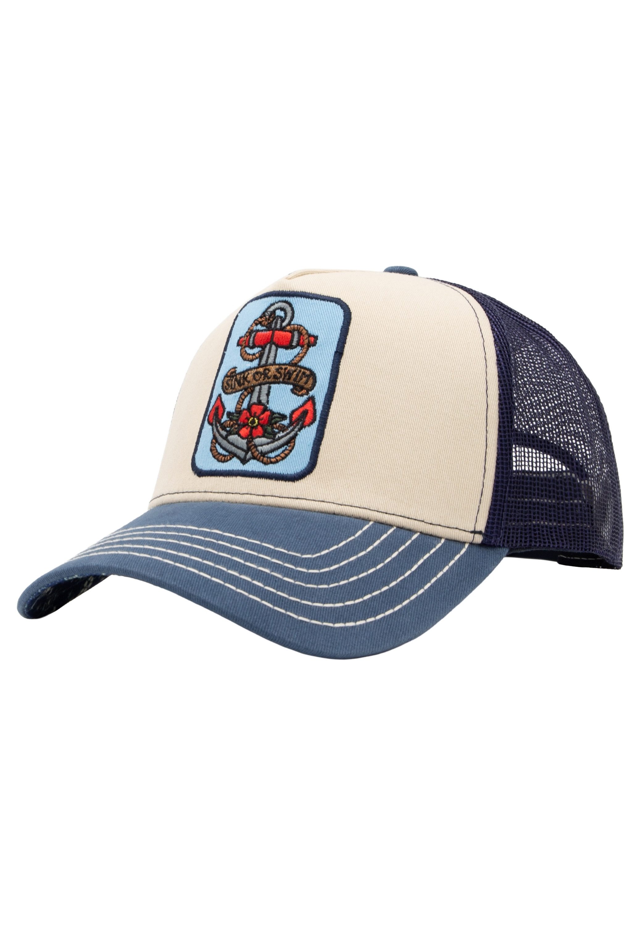 KingKerosin Trucker Cap Sink or Swim (1-St) mit maritimem Vintage-Flair