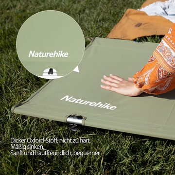 Naturehike Feldbett Ultraleichtes Tragbares Faltbares Campingbett 190x65x15cm Klappbett für Erwachsene, Belastbarkeit bis 150kg
