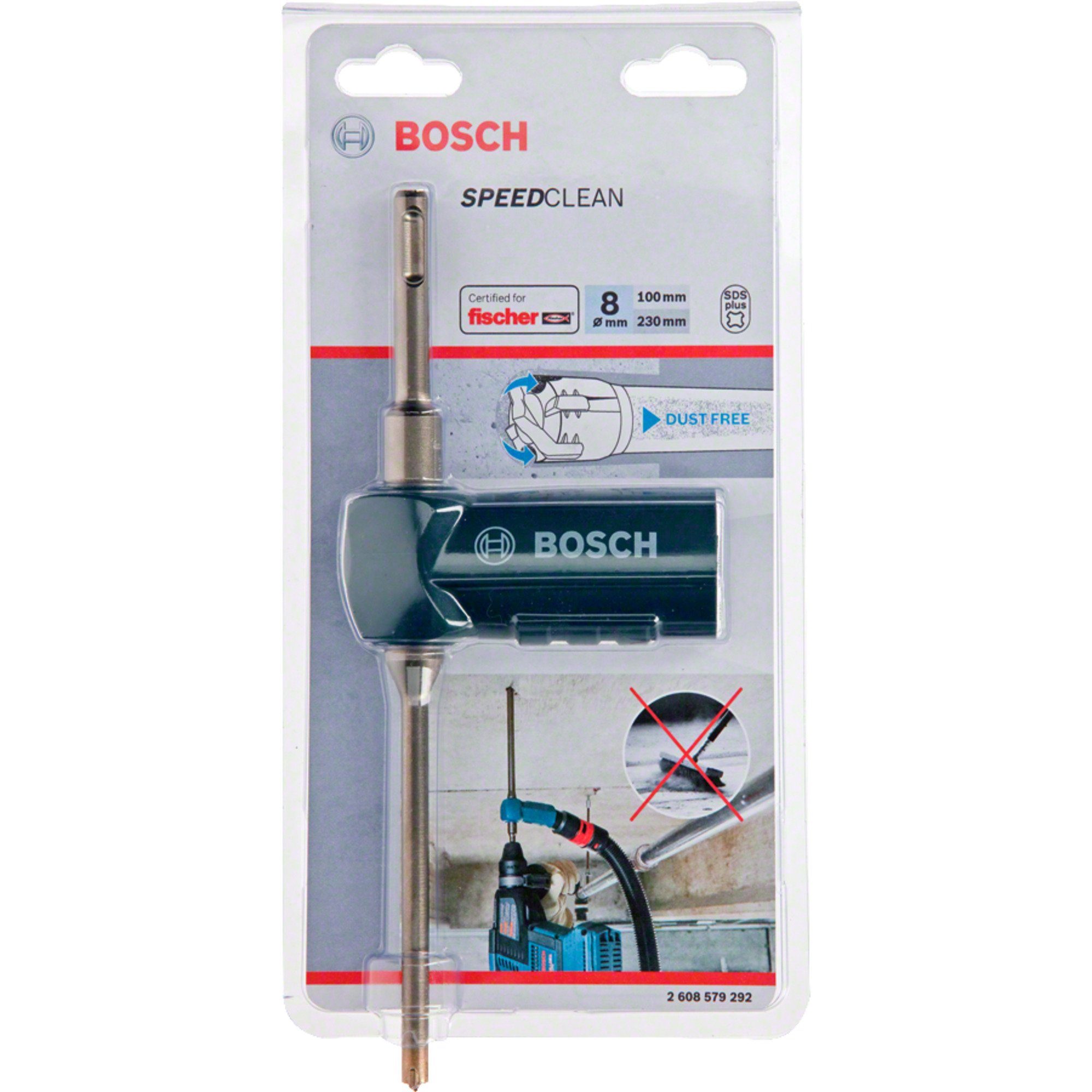 BOSCH Bohrer- und Bitset Bosch Professional Saugbohrer SDS plus-9 Speed