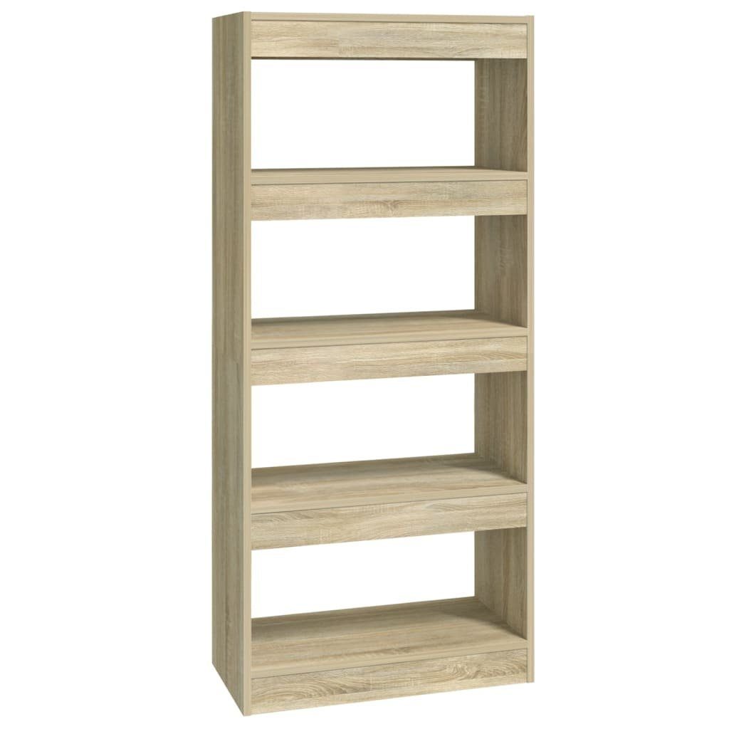 vidaXL Bücherregal Bücherregal/Raumteiler Sonoma-Eiche 60x30x135 cm günstig online kaufen