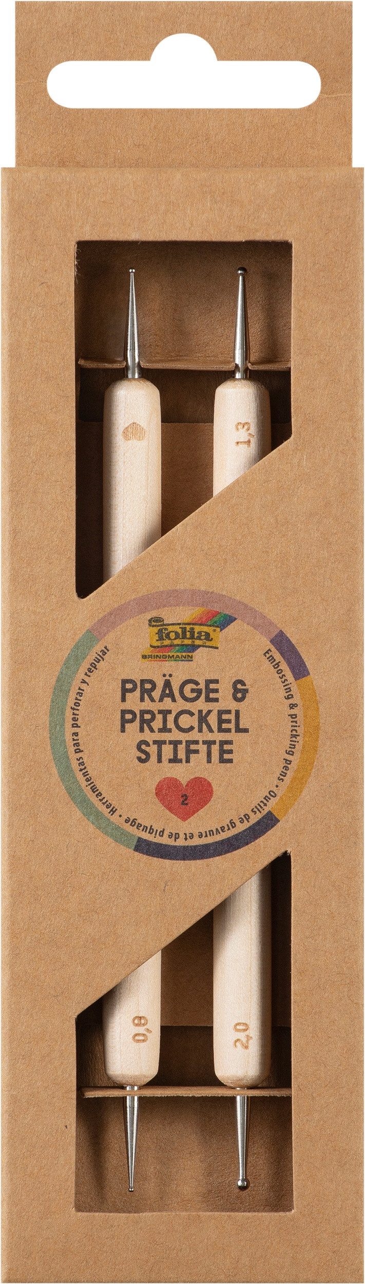 Folia Kreativset Präge- & Prickelstifte, 2er Set
