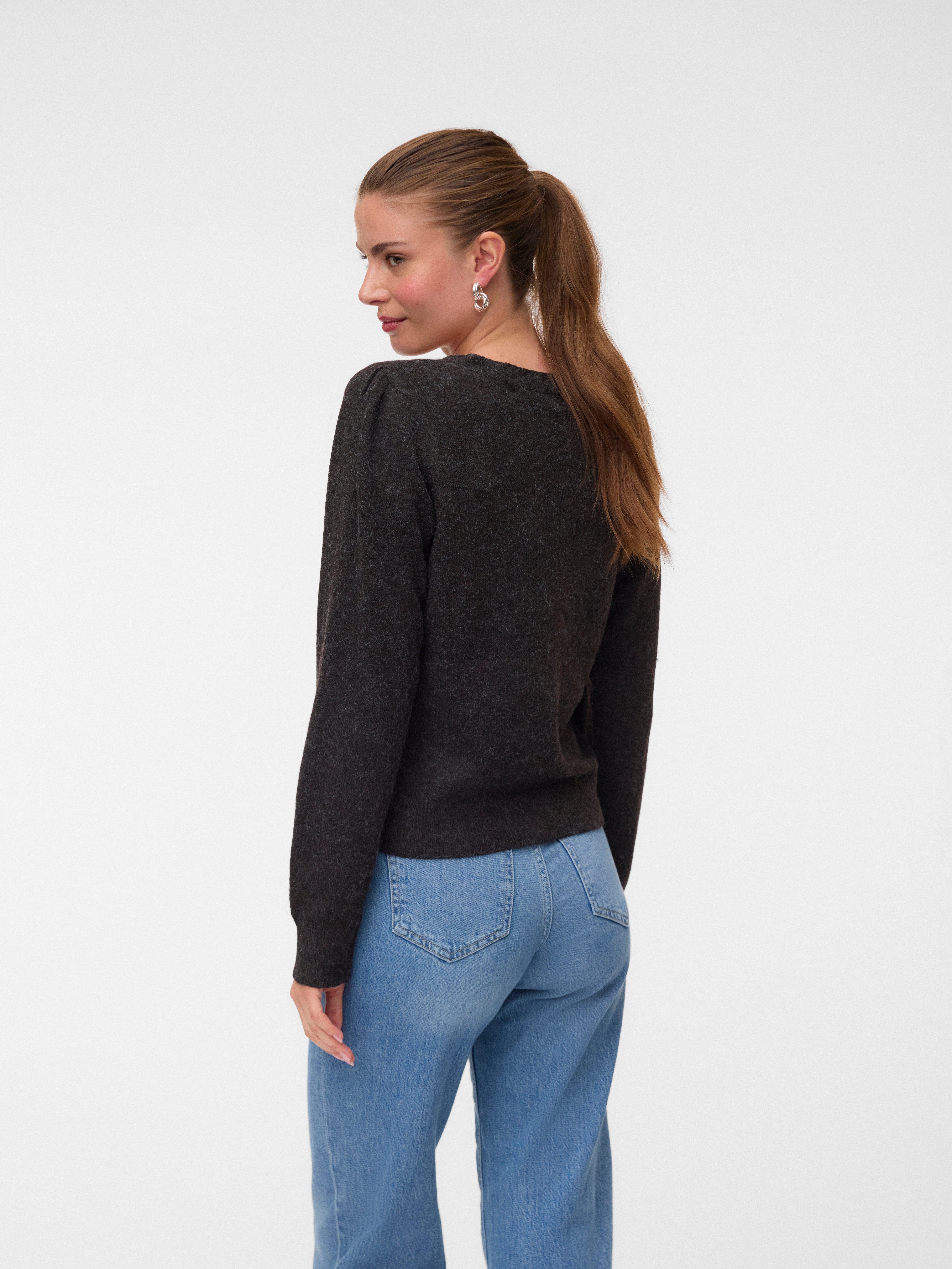 Vero Moda Strickjacke VMDOFFY LS V-NECK CARDIGAN NOOS Materialmix