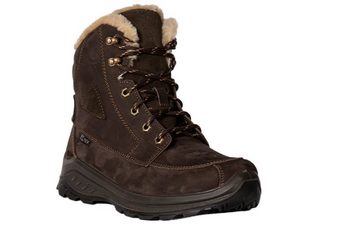 Kastinger Jangaan Herren Leder Lammmfell gefütterter Winterstiefel dk.brown Outdoorwinterstiefel wasserdicht