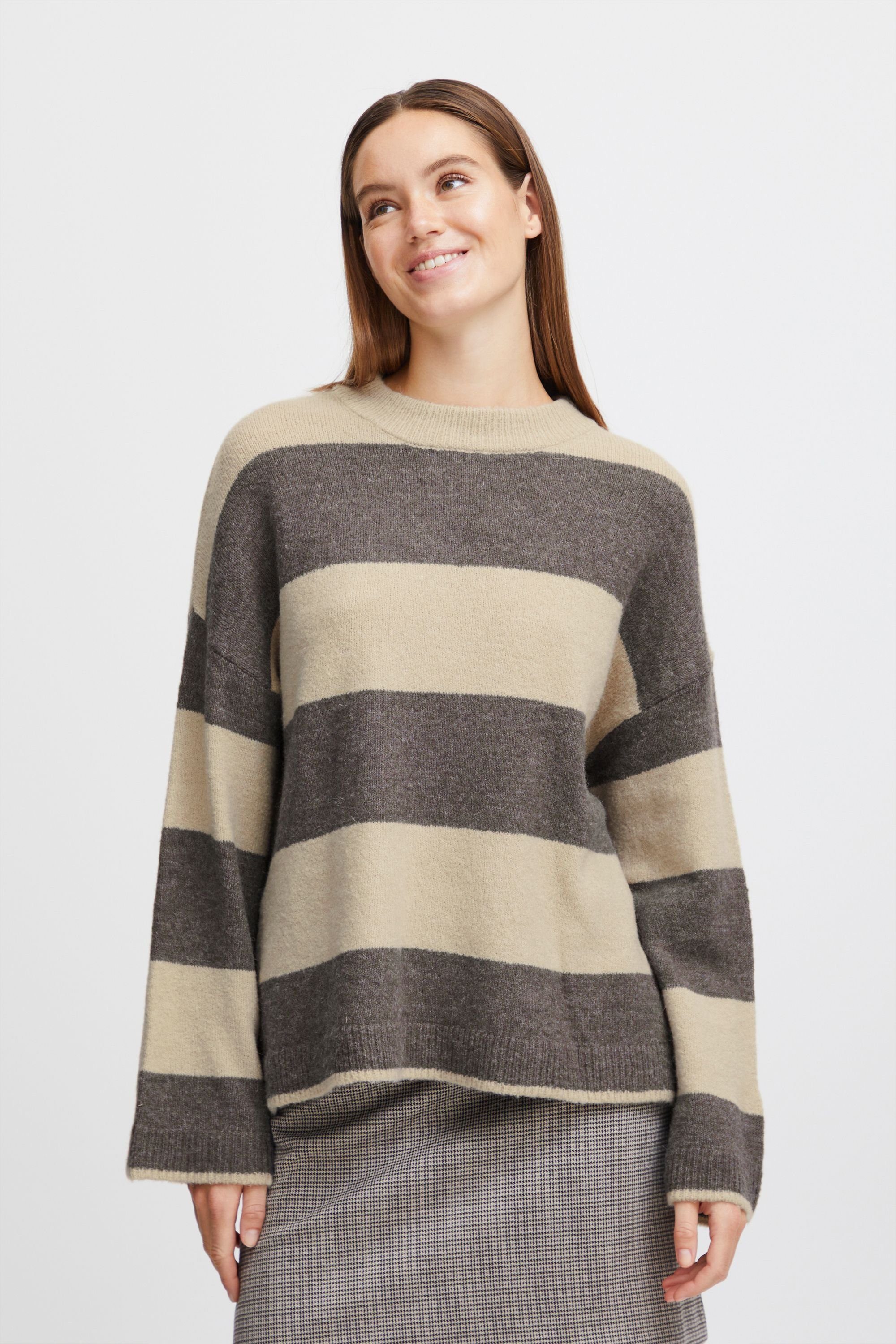 b.young Strickpullover BYOMARTHA STRIPE JUMPER - 20813889