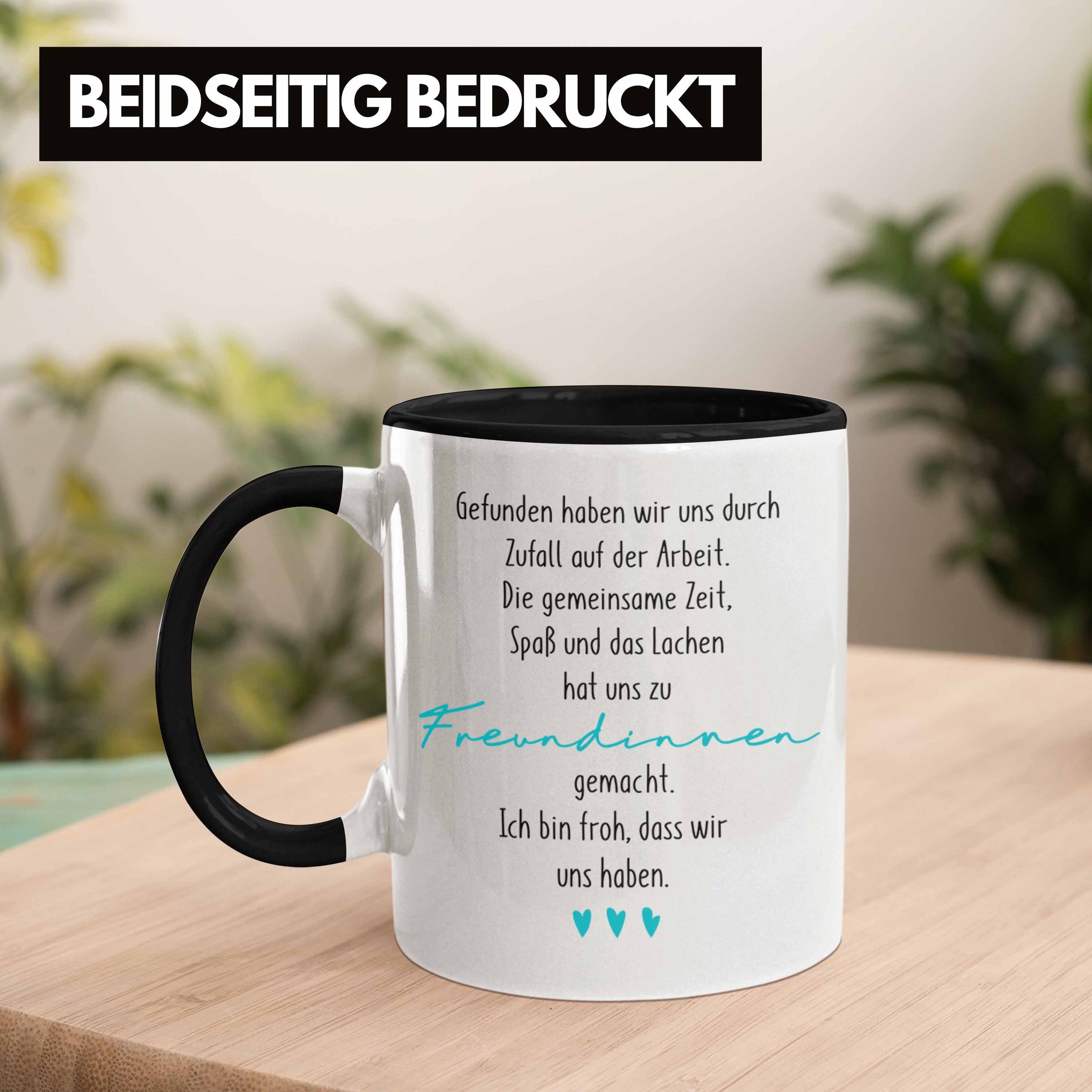 Trendation Beste Geschenkide Tasse - Arbeitskollegin Tasse Schwarz Geschenk Kollegin Trendation