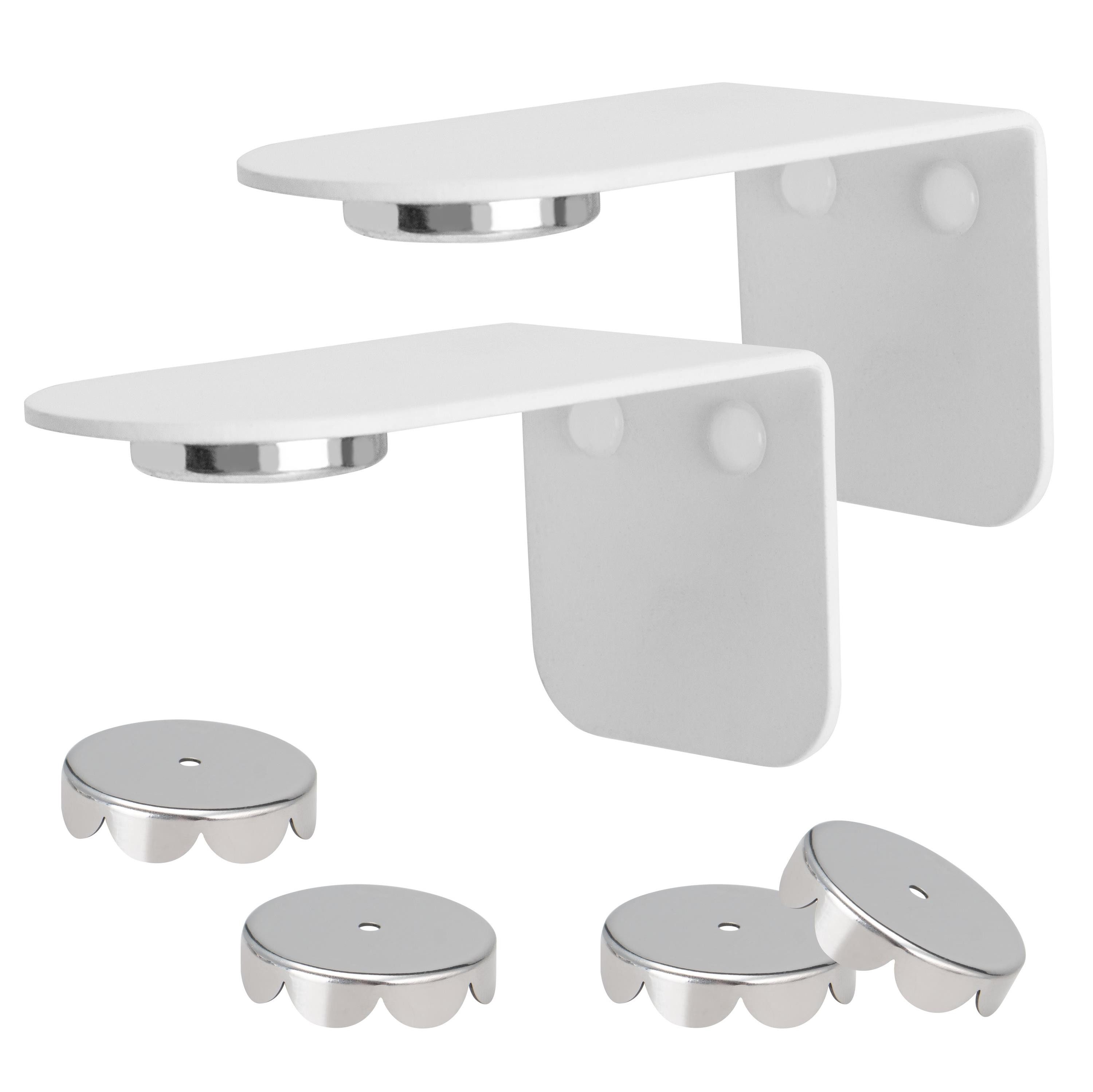 bremermann Seifenhalter 2er-Set Magnet-Seifenhalter PUREZZA – frei hängende Seife Magnet weiß, Breite: 4,5 cm, 2-St.