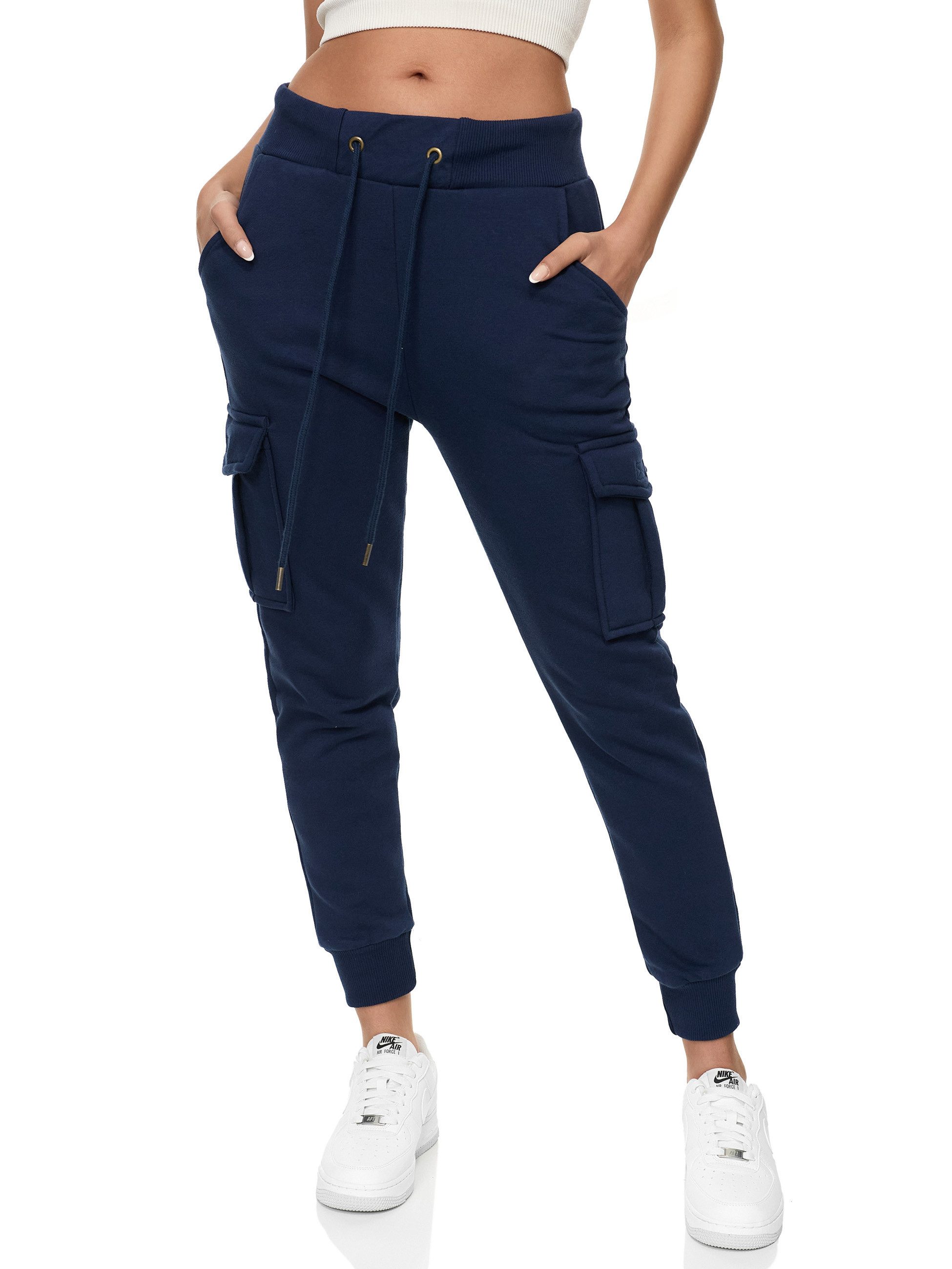 REPUBLIX Jogginghose ELISE Damen Cargo Jogger Sporthose Jogging Sweat Pants günstig online kaufen