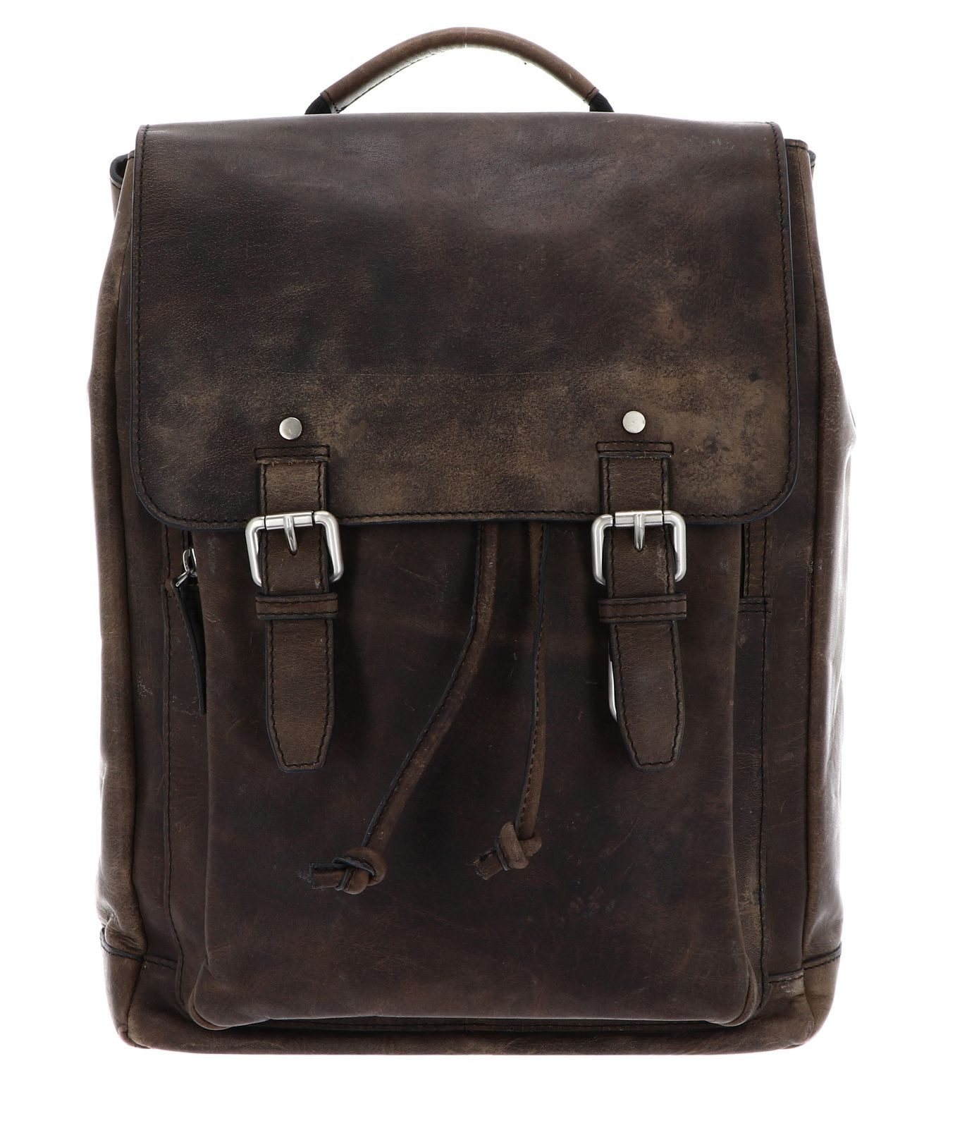 Leonhard Heyden Rucksack Backpack (Set, 2-tlg), aus echtem Leder