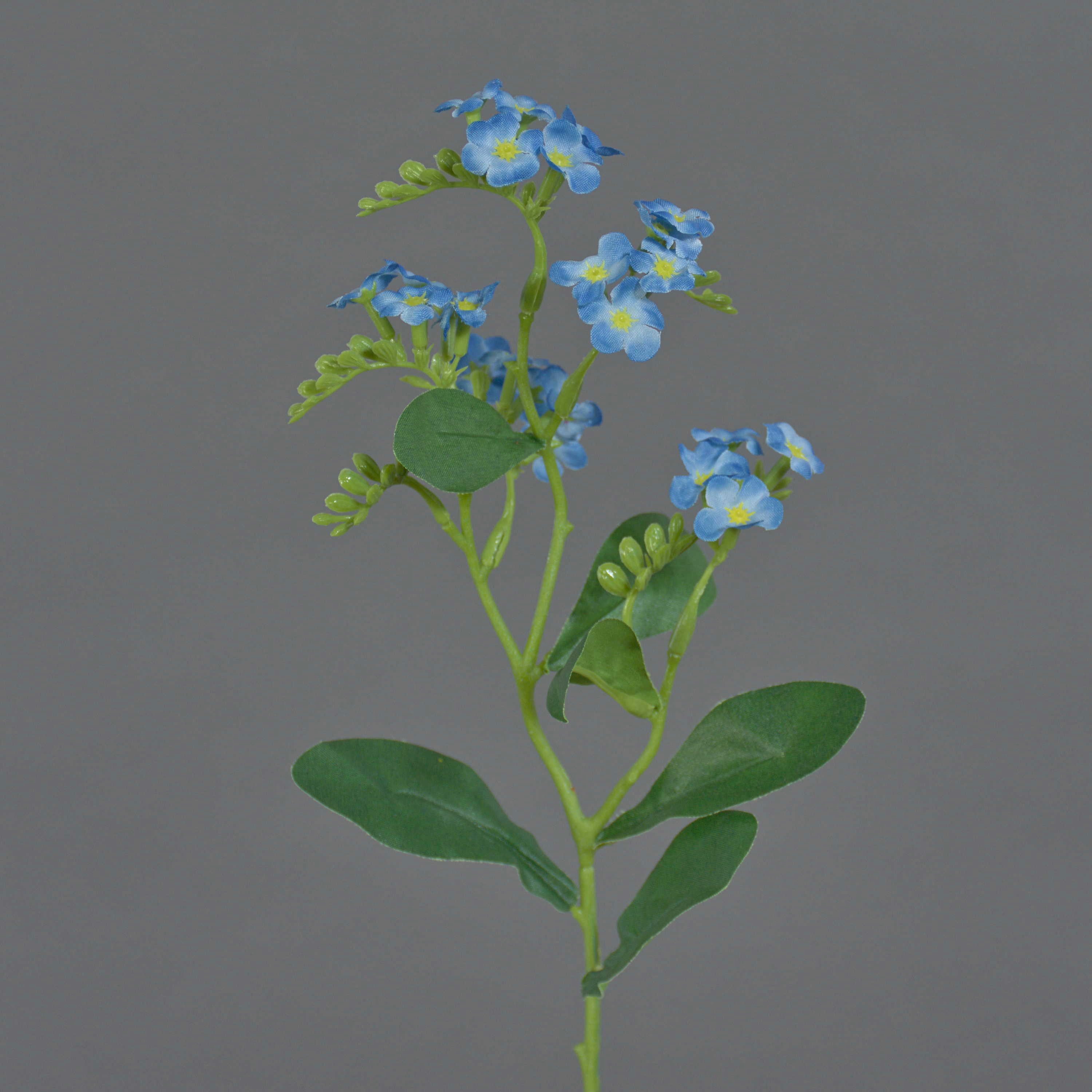 Kunstzweig Künstliches Vergissmeinnicht Esther, 24 Blüten, hellblau, 35cm Vergissmeinnicht, artplants, Höhe 35.0 cm