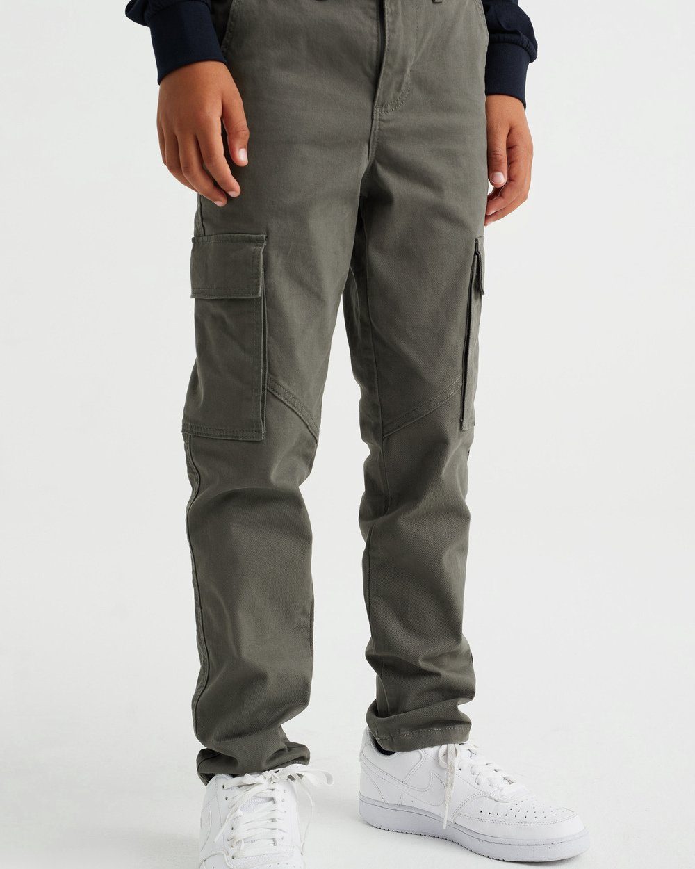 WE 5-Pocket-Hose Graugrün Fashion