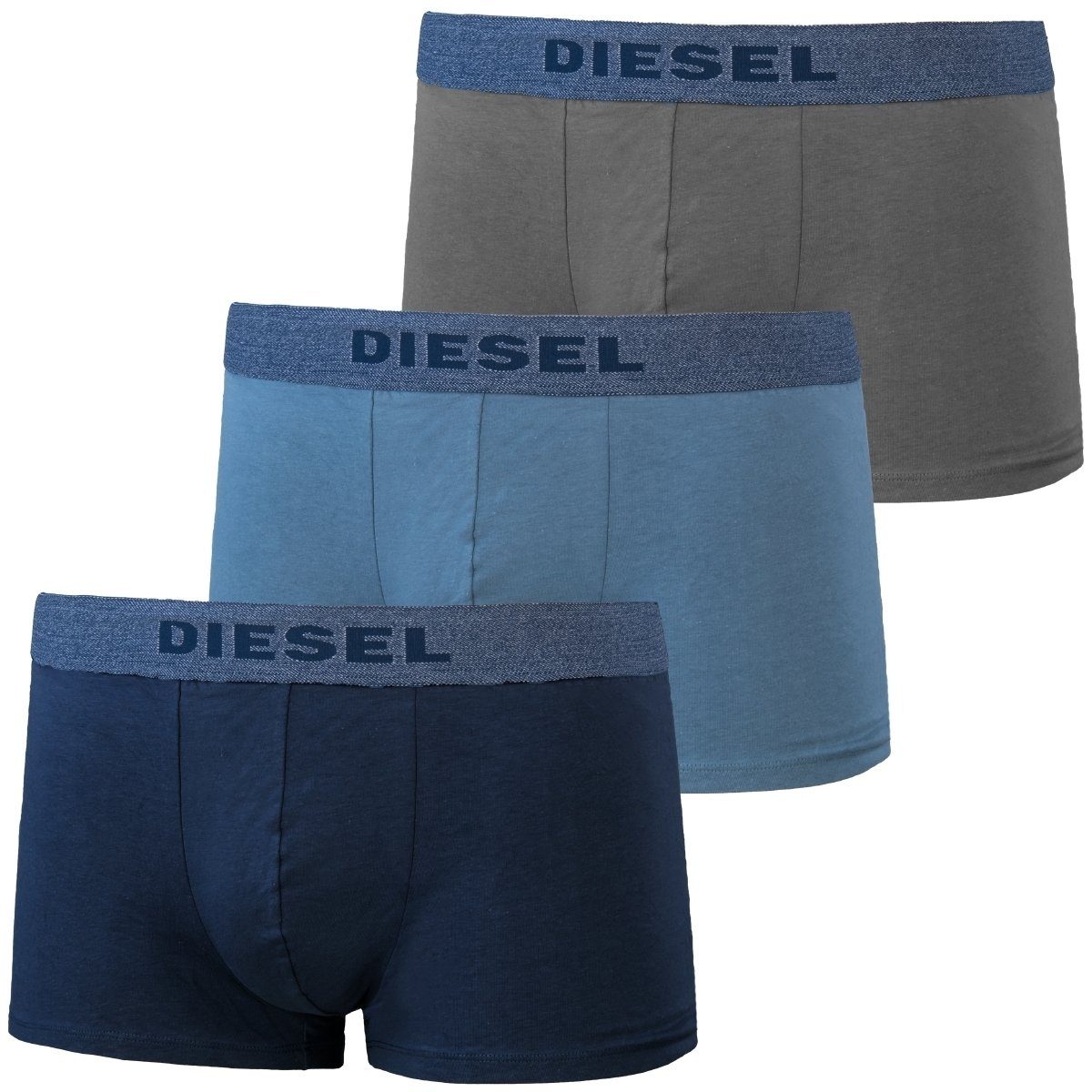 Diesel UMBX-shawntwopack Intimo Uomo - 2 Pezzi, Design Moderno, Vita In Tessuto Elasticizzato, Comfort Quotidiano