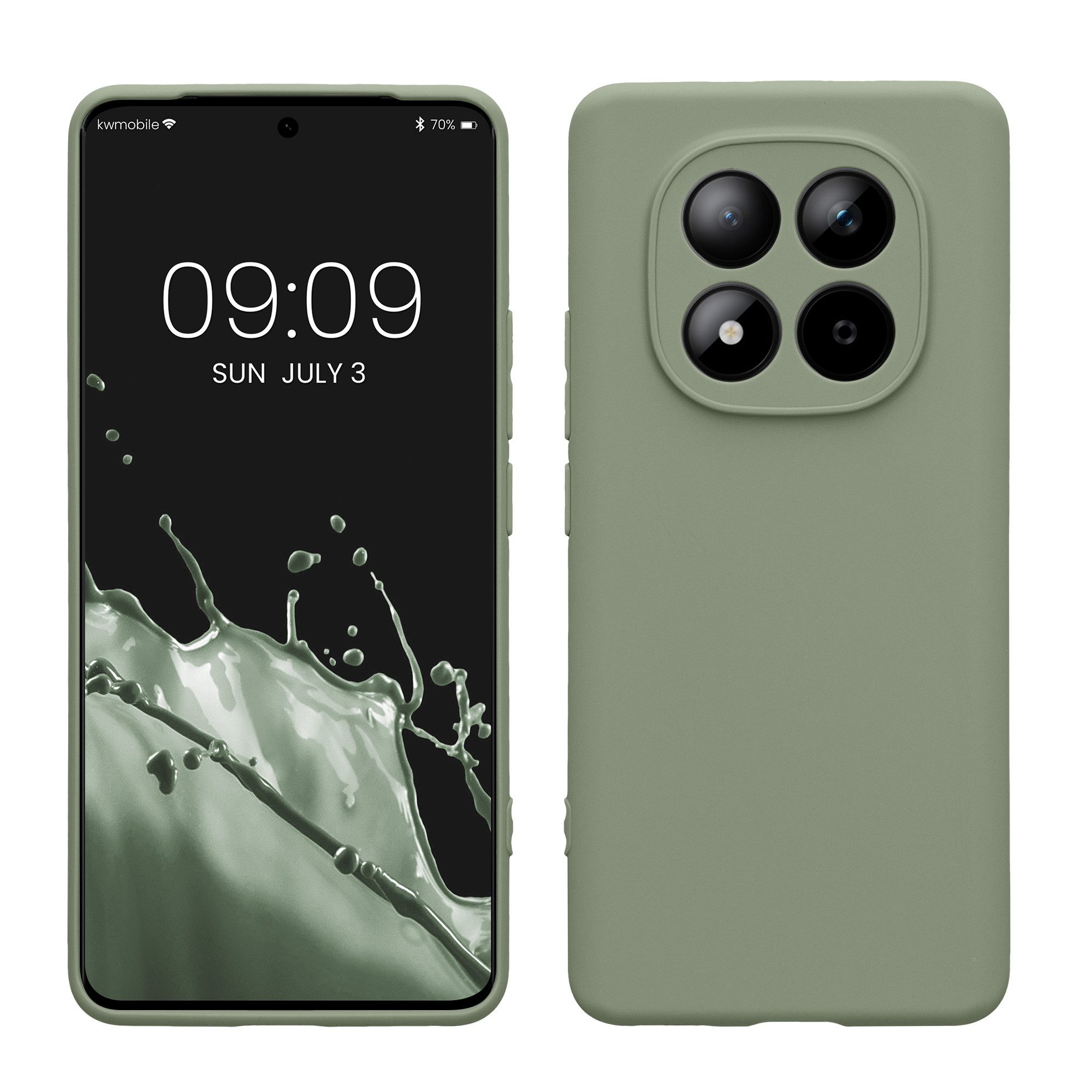 kwmobile Smartphone-Hülle Handyhülle für Xiaomi Redmi Note 15 4G / 5G / Poco M8 5G Hülle, Weiches Handy Silikon Case - Schutzhülle Cover