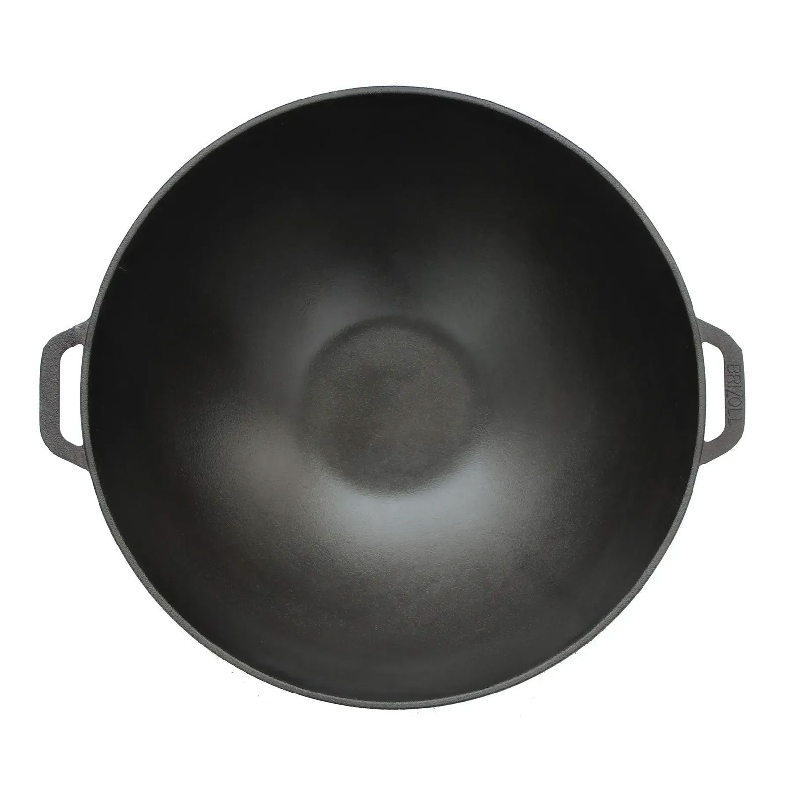 4BIG.fun Wok Ø36 cm Wok Gusseisen Kazan 8L mit Gusseisendeckel, Gusseisen (Asia Wok - Kazan aus Gusseisen)