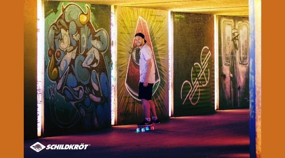 Retro Funsports Skateboard 22´ Schildkröt SPIRIT Skateboard Pa FREE