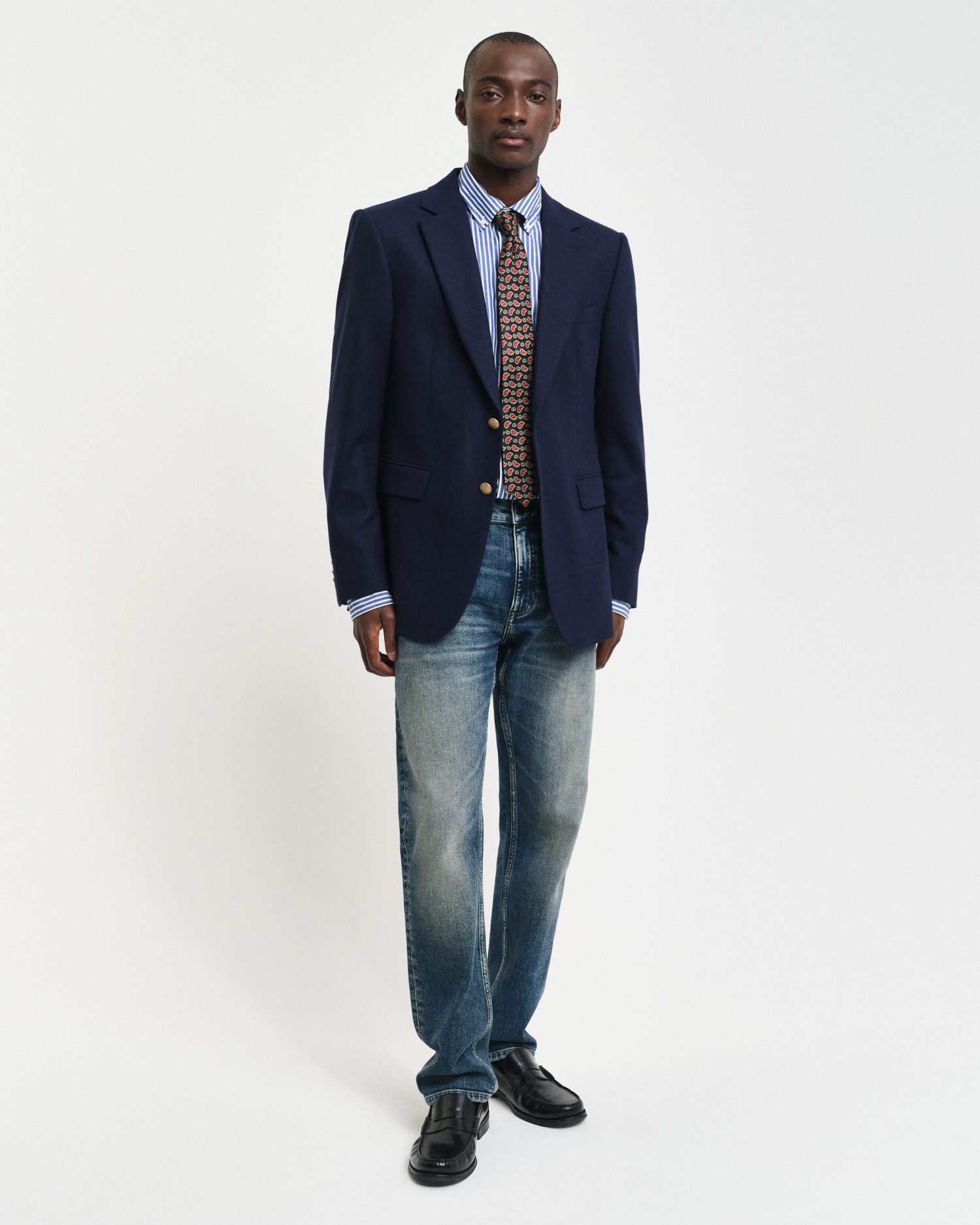 Gant Langarmhemd SLIM POPLIN STRIPE SHIRT – Bild 4 von 5