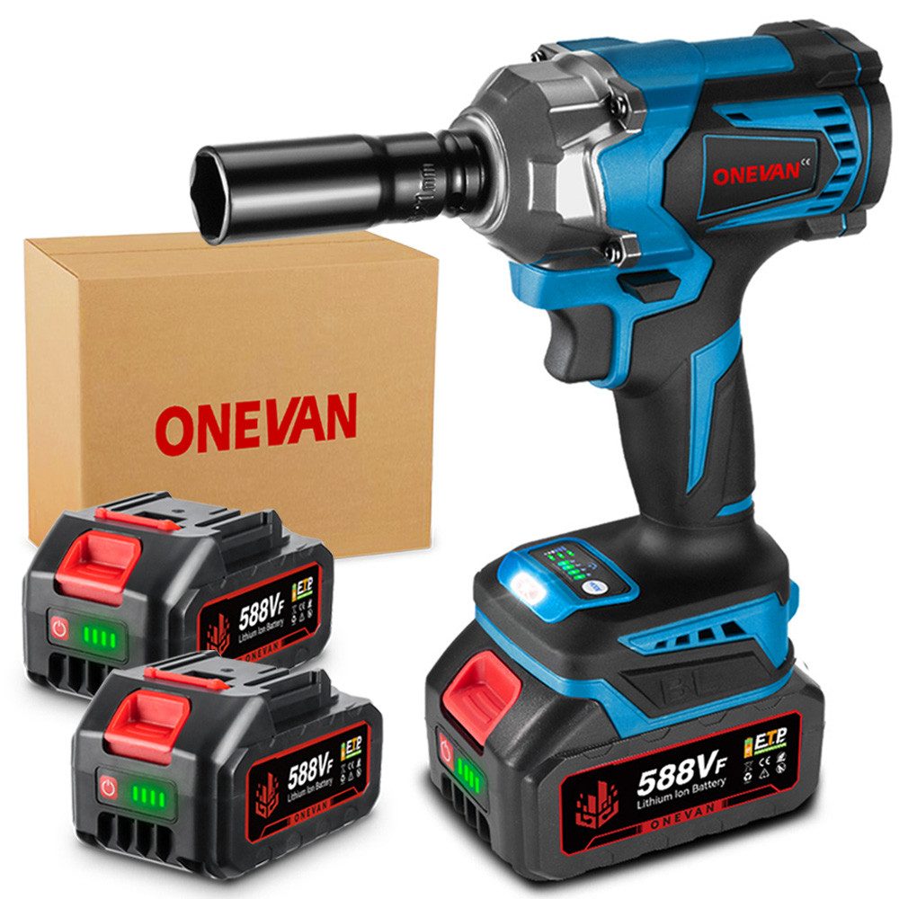 ONEVAN Akku-Schlagschrauber 950 Nm Bürstenloser Elektro Schlagschrauber mit günstig online kaufen