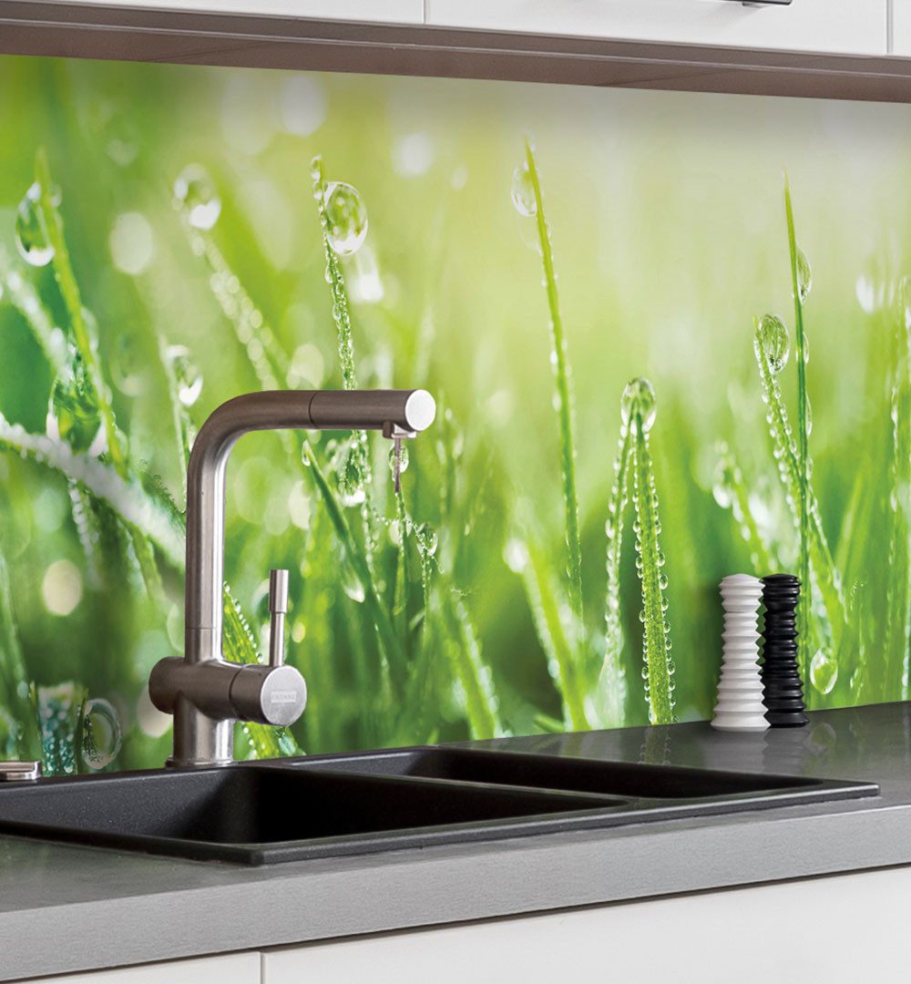 MyMaxxi Dekorationsfolie Küchenrückwand selbstklebend Wiese Spritzschutz günstig online kaufen