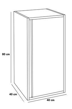 BioKinder - Das gesunde Kinderzimmer Standregal Laura, Komplett-Set Regalwand bestehend aus 5 einzelnen Regalwürfeln und einem Sockel L 120 cm, Erle/ Kiefer