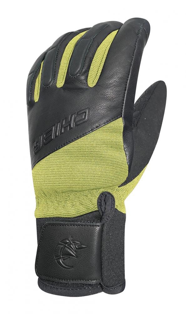 Fahrradhandschuhe CHIBA Sport Pro - wasserdichte Winter-Radhandschuhe sz/neongel, Größe