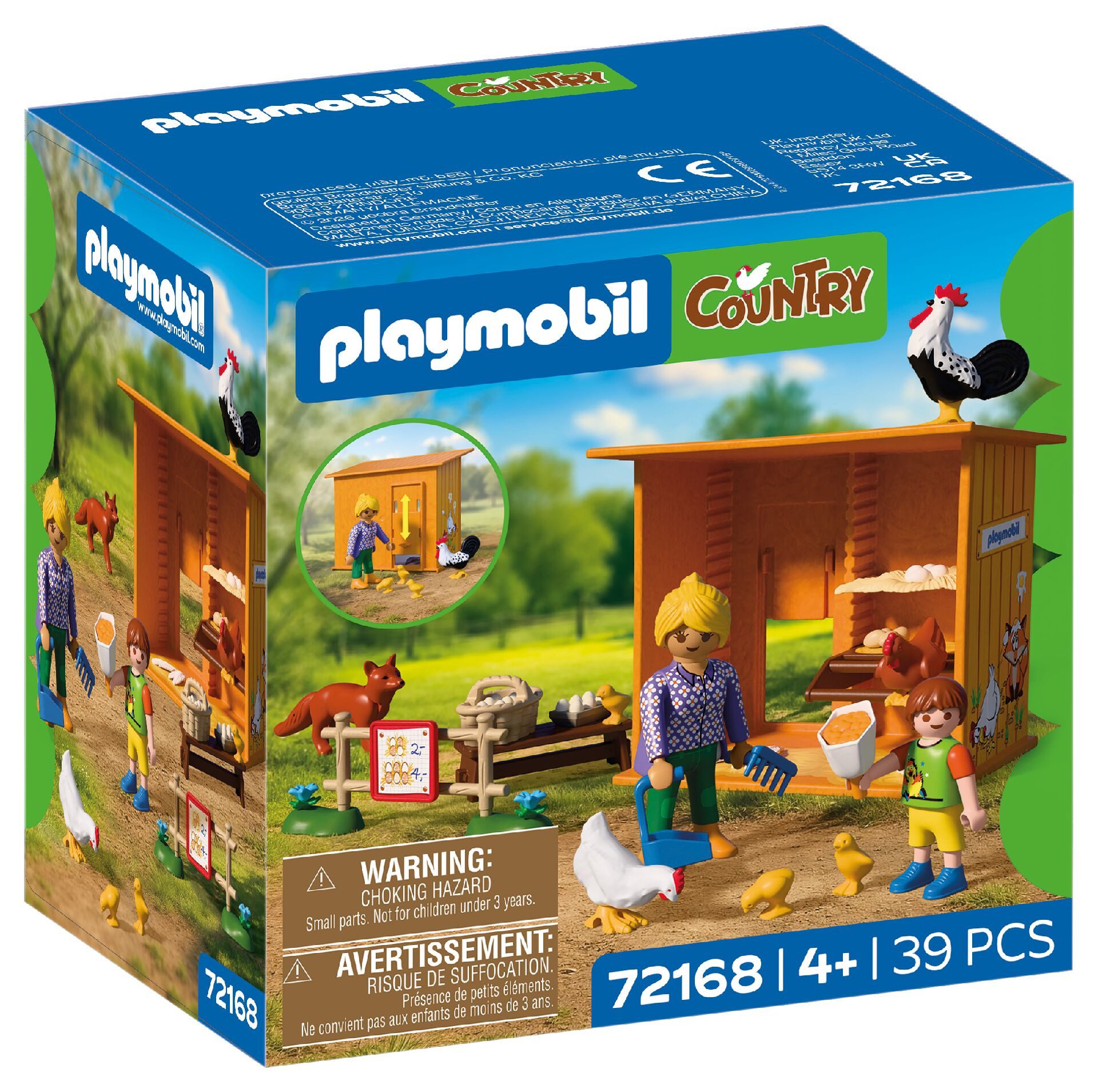 Playmobil® Hühnerstall (72168), Country Konstruktions-Spielset, Made in Europe
