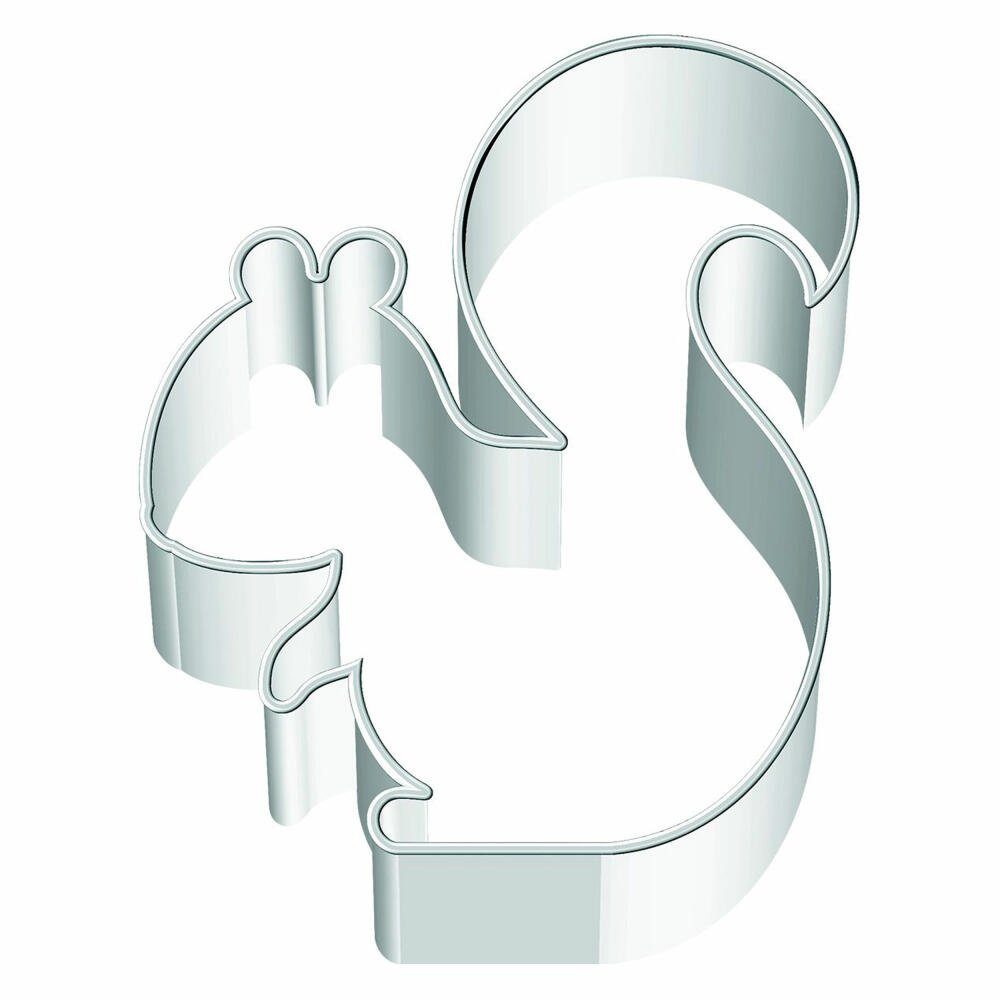Birkmann Ausstechform Eichhörnchen Klein 7 cm, Edelstahl