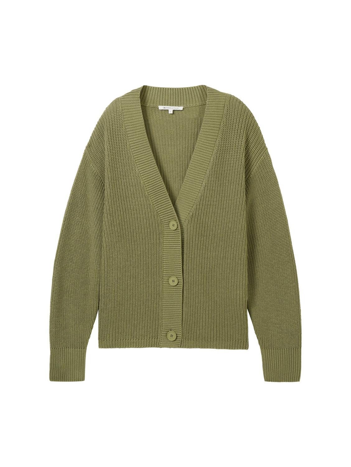 TOM TAILOR Denim Cardigan mit Strickstruktur günstig online kaufen