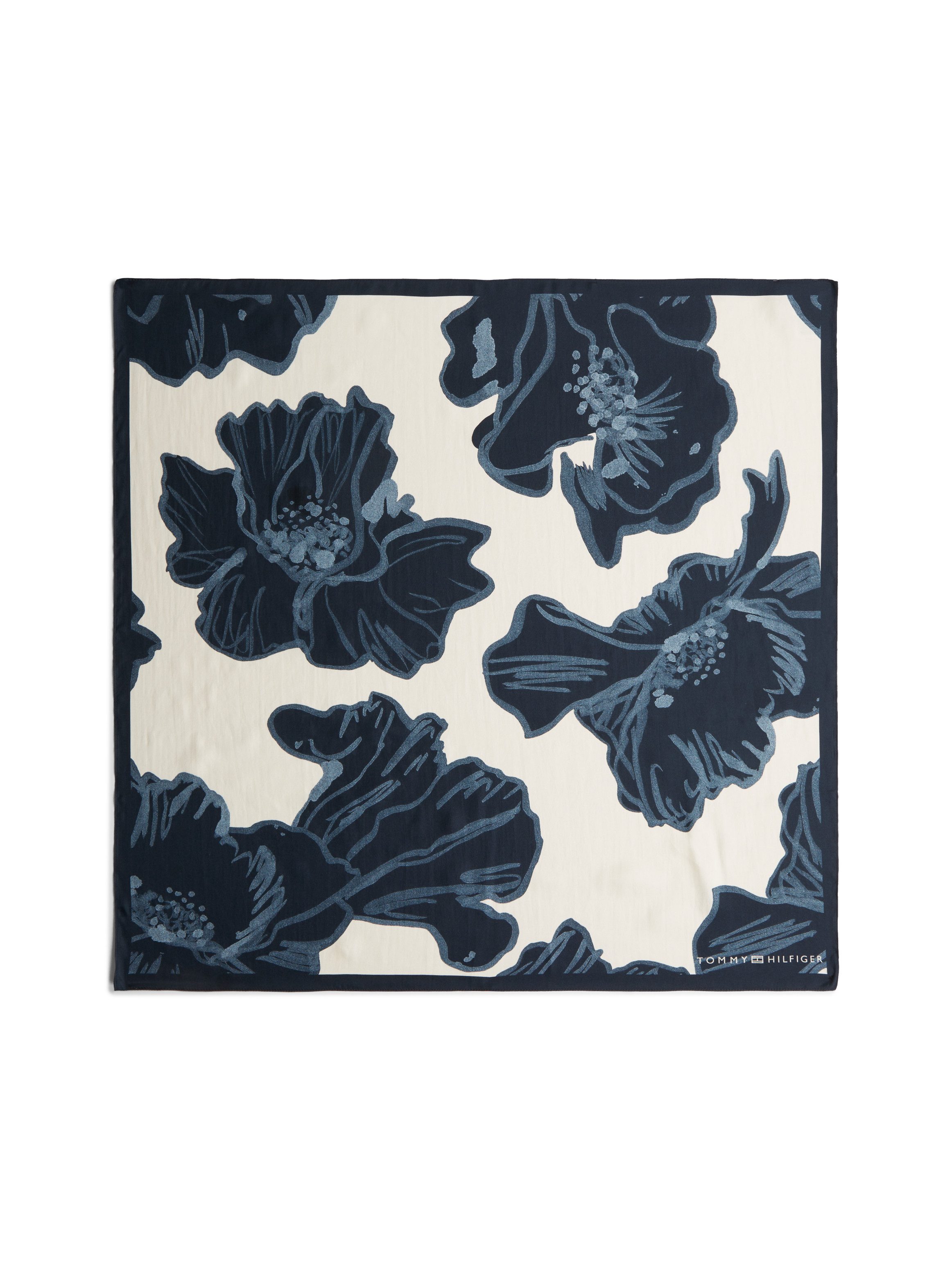 Tommy Hilfiger Seidentuch TH FLAG FLORAL SILK LARGE SQUARE
