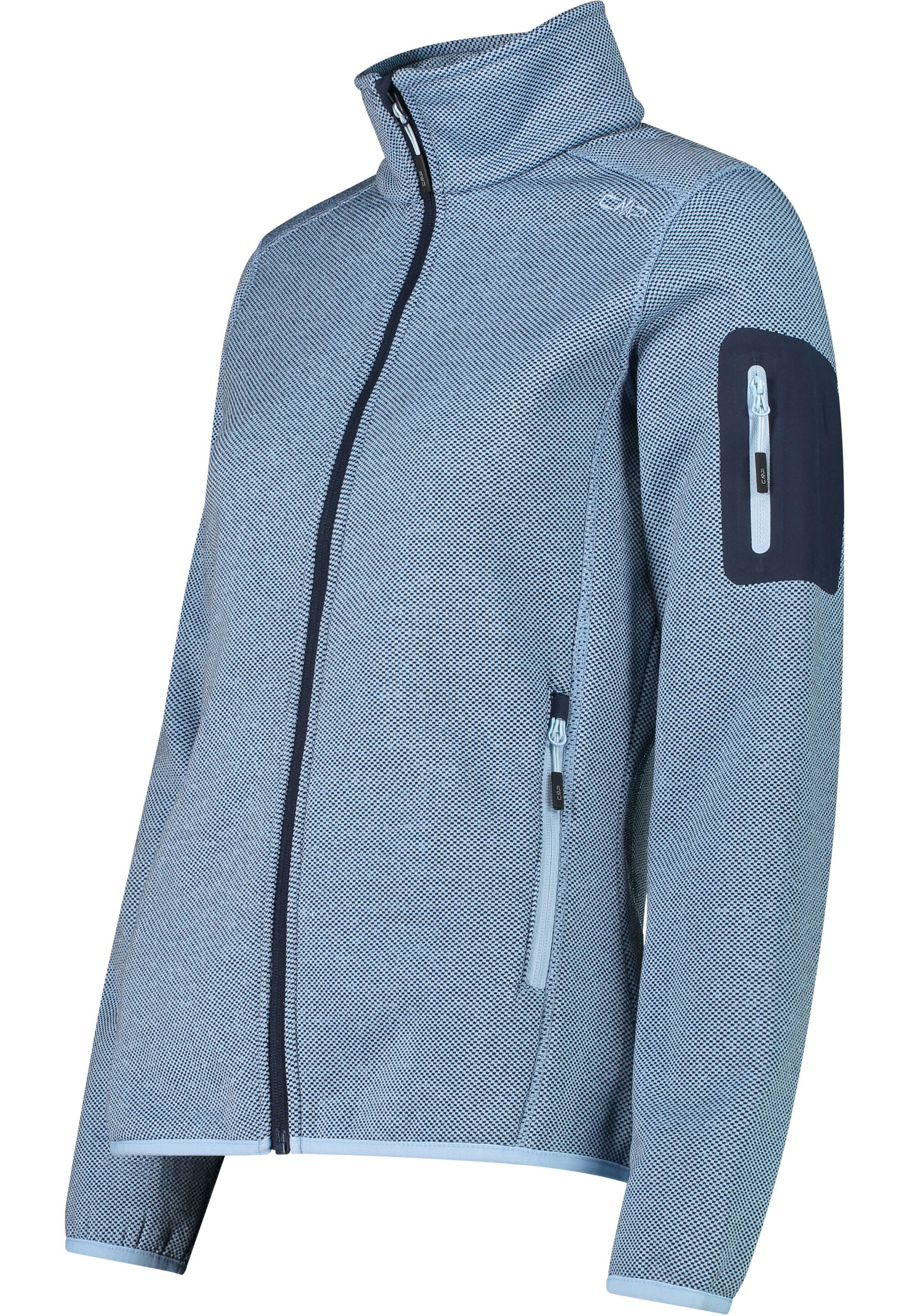 CMP Strickfleecejacke WOMAN JACKET SKYLIGHT-B. BLUE günstig online kaufen